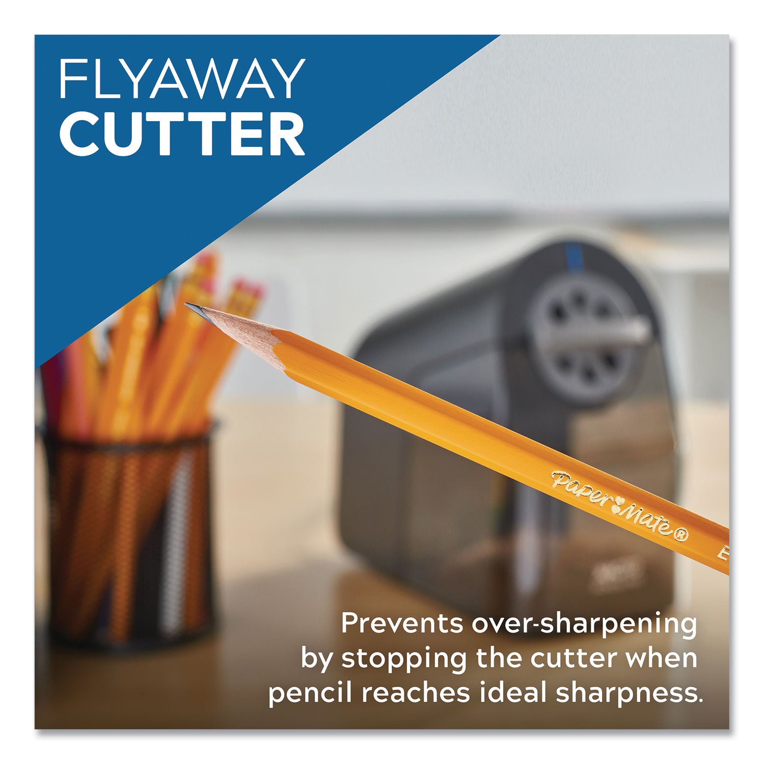 X-ACTO® Model 1670 School Pro Classroom Electric Pencil Sharpener, Ac-Powered, 4 X 7.5 X 7.5, Black/gray/smoke