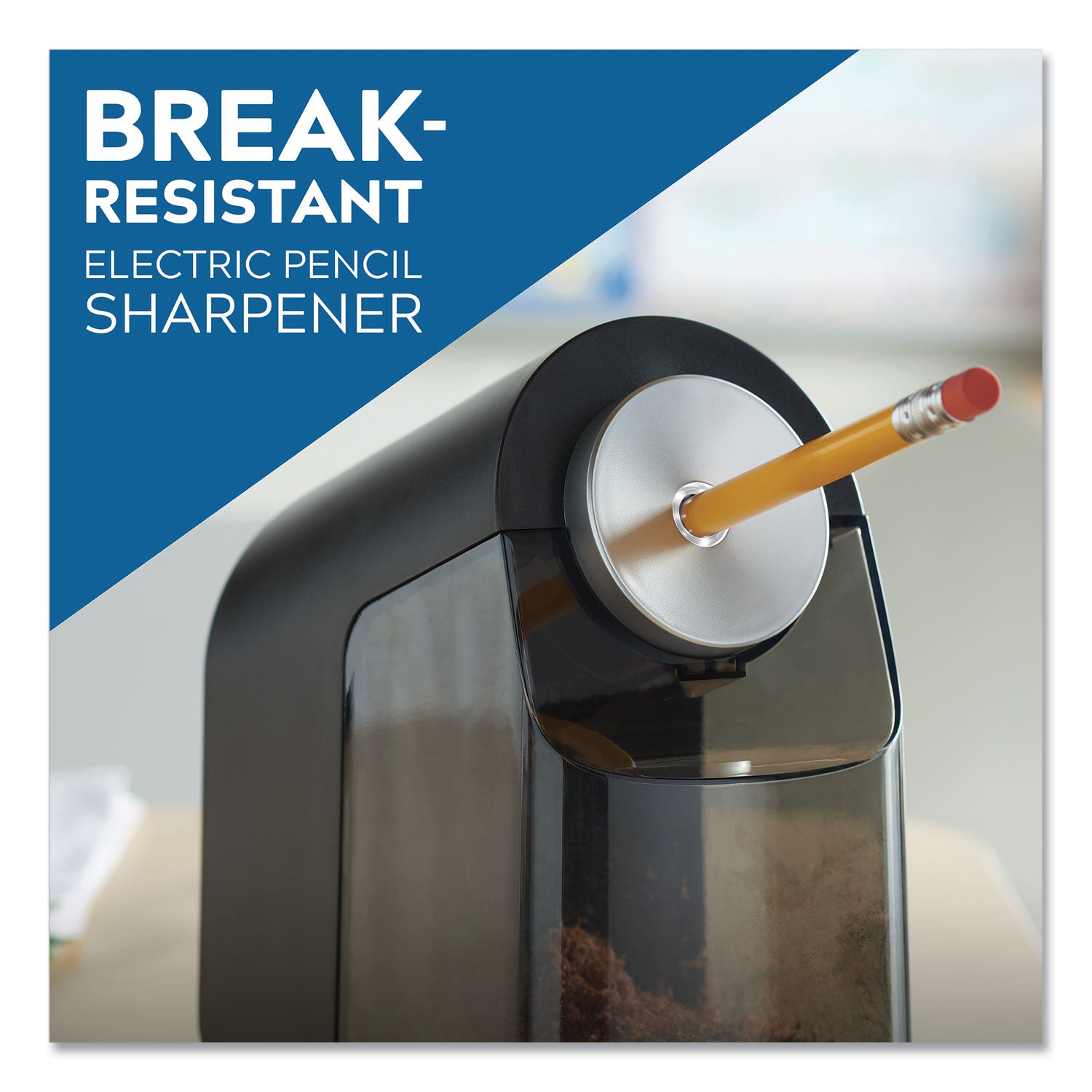 X-ACTO® Model 1675 Teacherpro Classroom Electric Pencil Sharpener, Ac-Powered, 4 X 7.5 X 8, Black/silver/smoke