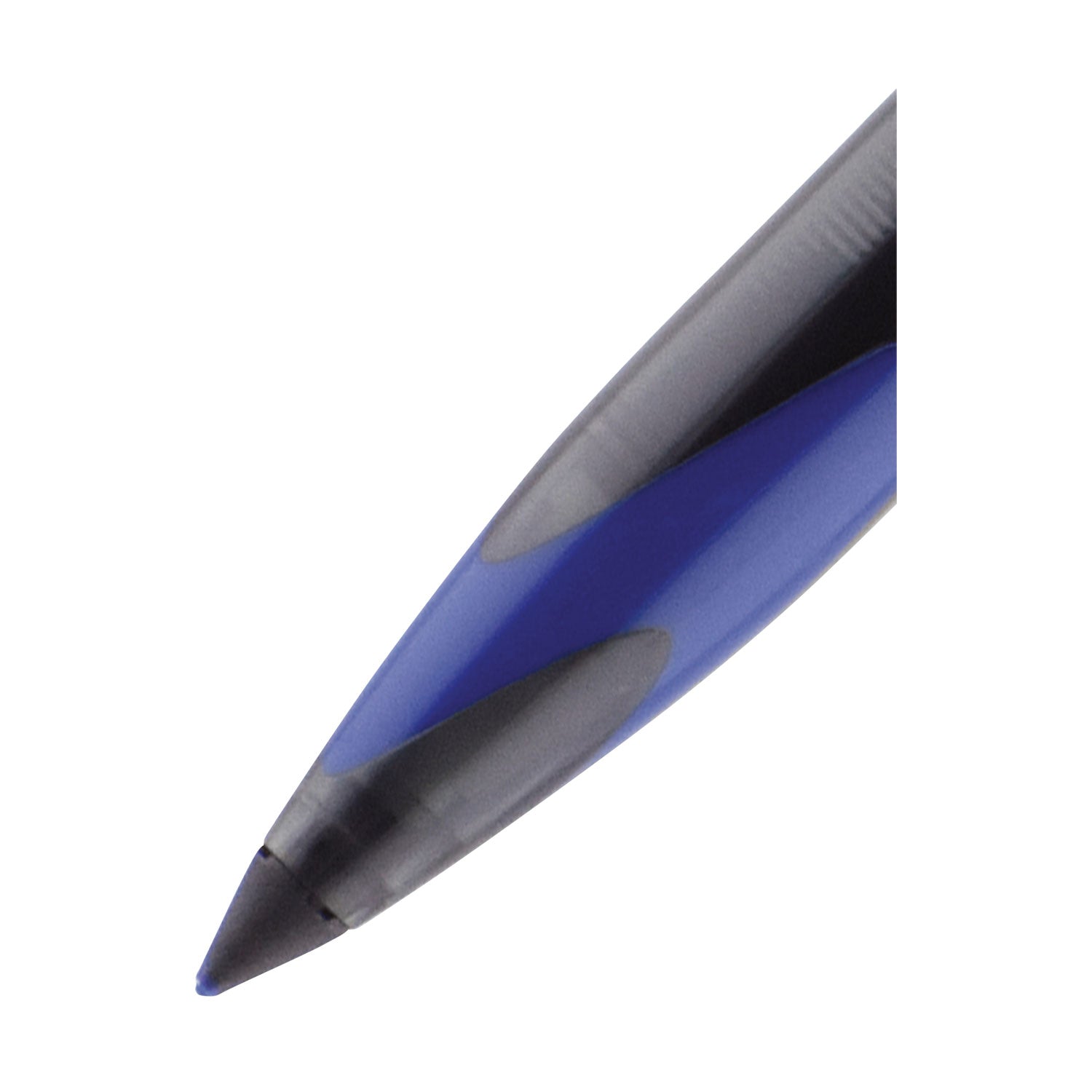 uniball® Air Porous Gel Pen, Stick, Medium 0.7 Mm, Blue Ink, Black/blue Barrel, 3/pack