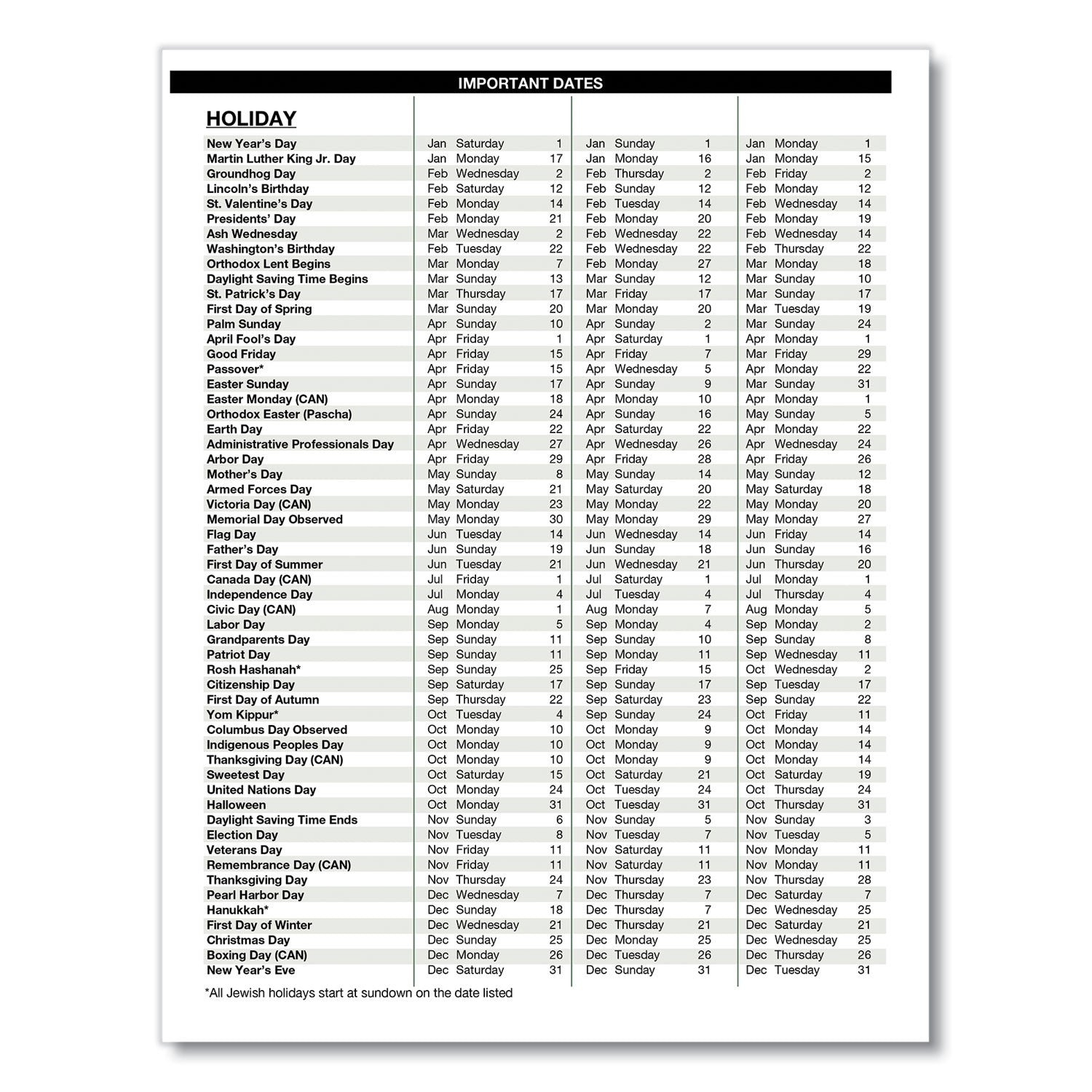 House of Doolittle™ Four-Person Group Practice Daily Appointment Book, 11 x 8.5, Black Cover, 12-Month (Jan to Dec): 2025