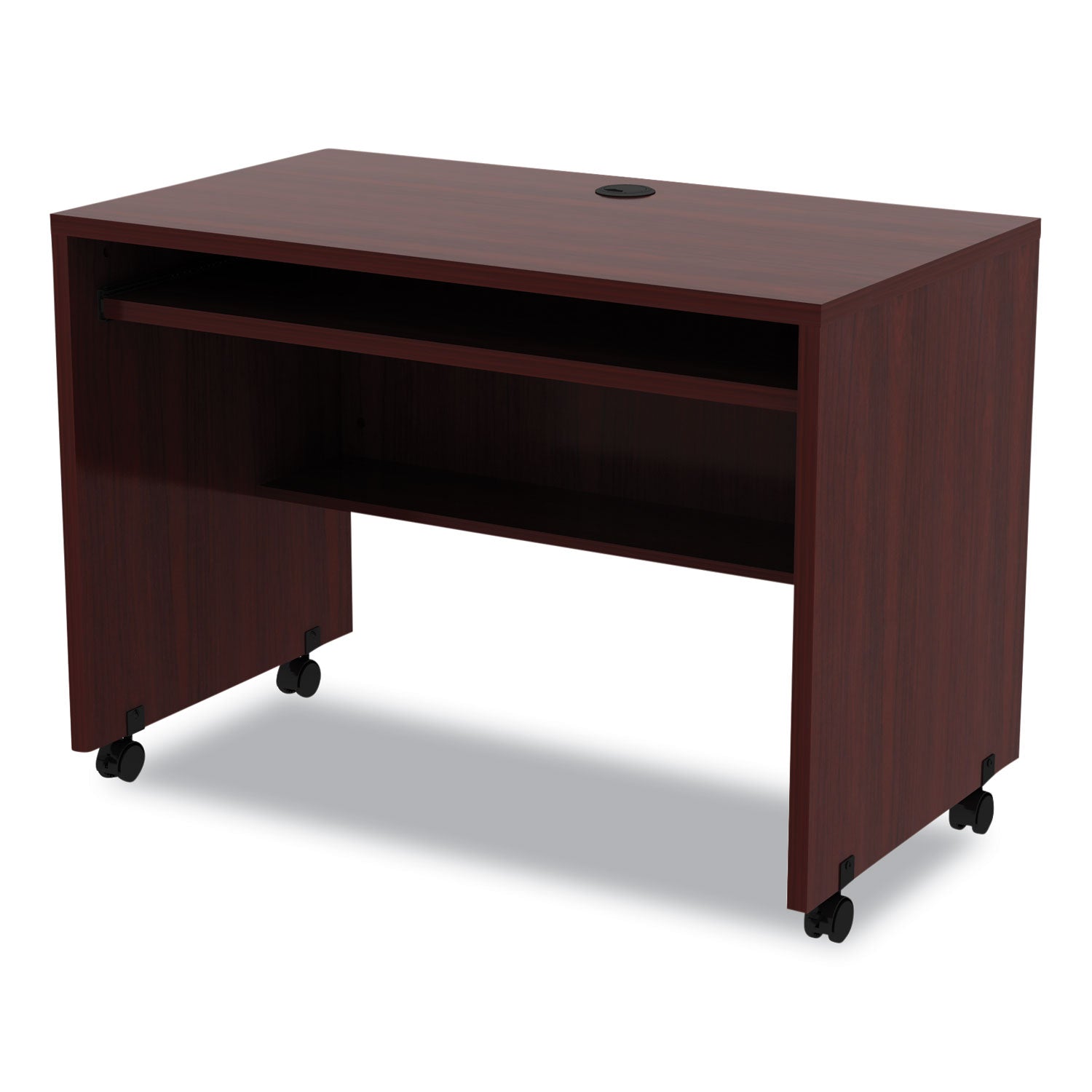 Alera® Alera Valencia Series Mobile Workstation Desk, 41.38" X 23.63" X 30", Mahogany