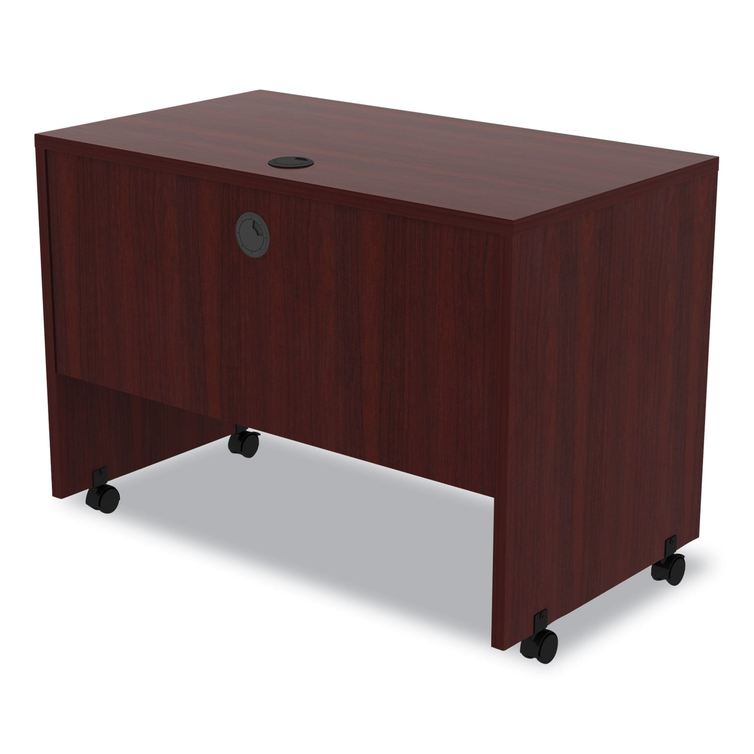 Alera® Alera Valencia Series Mobile Workstation Desk, 41.38" X 23.63" X 30", Mahogany
