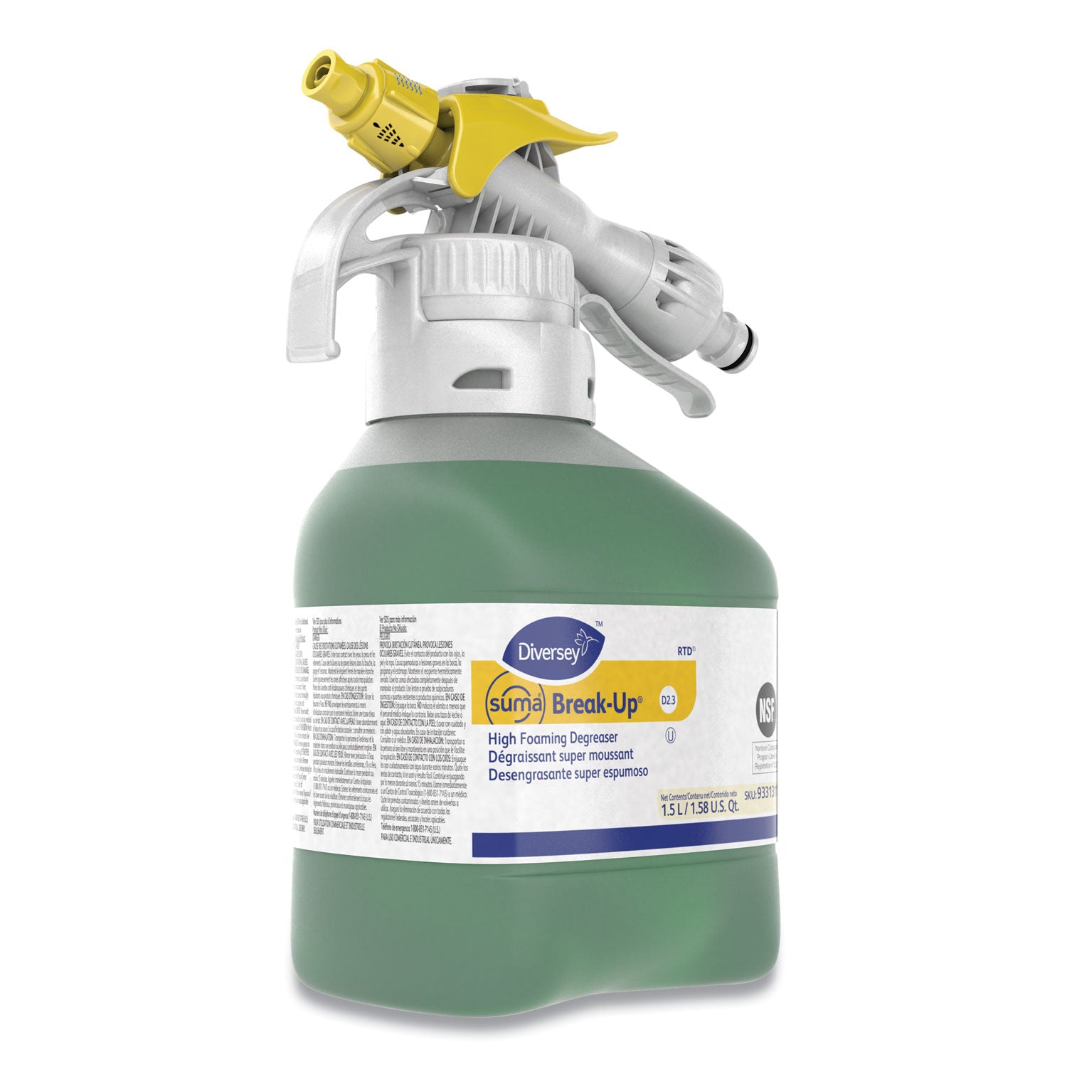 Diversey™ Suma Break-Up Heavy-Duty Foaming Grease-Release Cleaner, 1,500 Ml Bottle, 2/carton