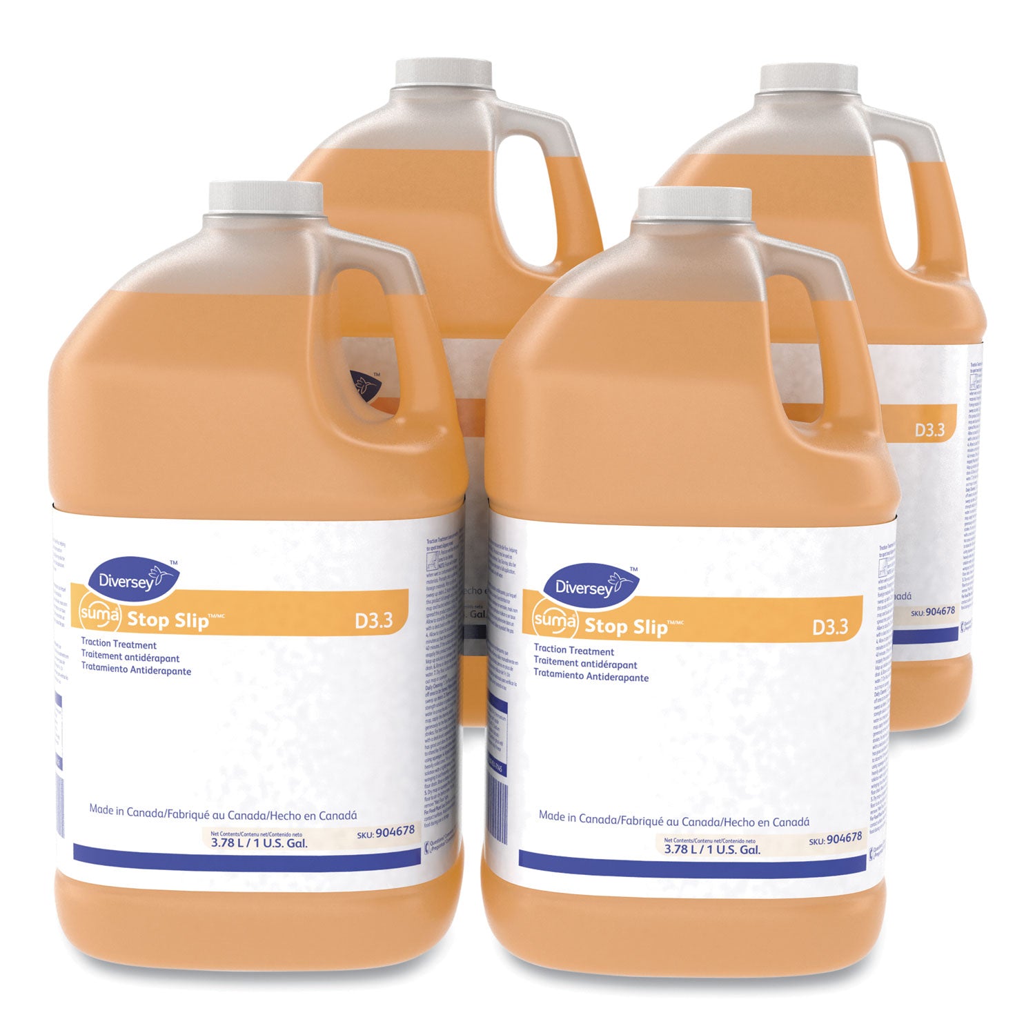 Diversey™ Suma Stop Slip Traction Treatment, Unscented, 1 Gal Bottle, 4/carton