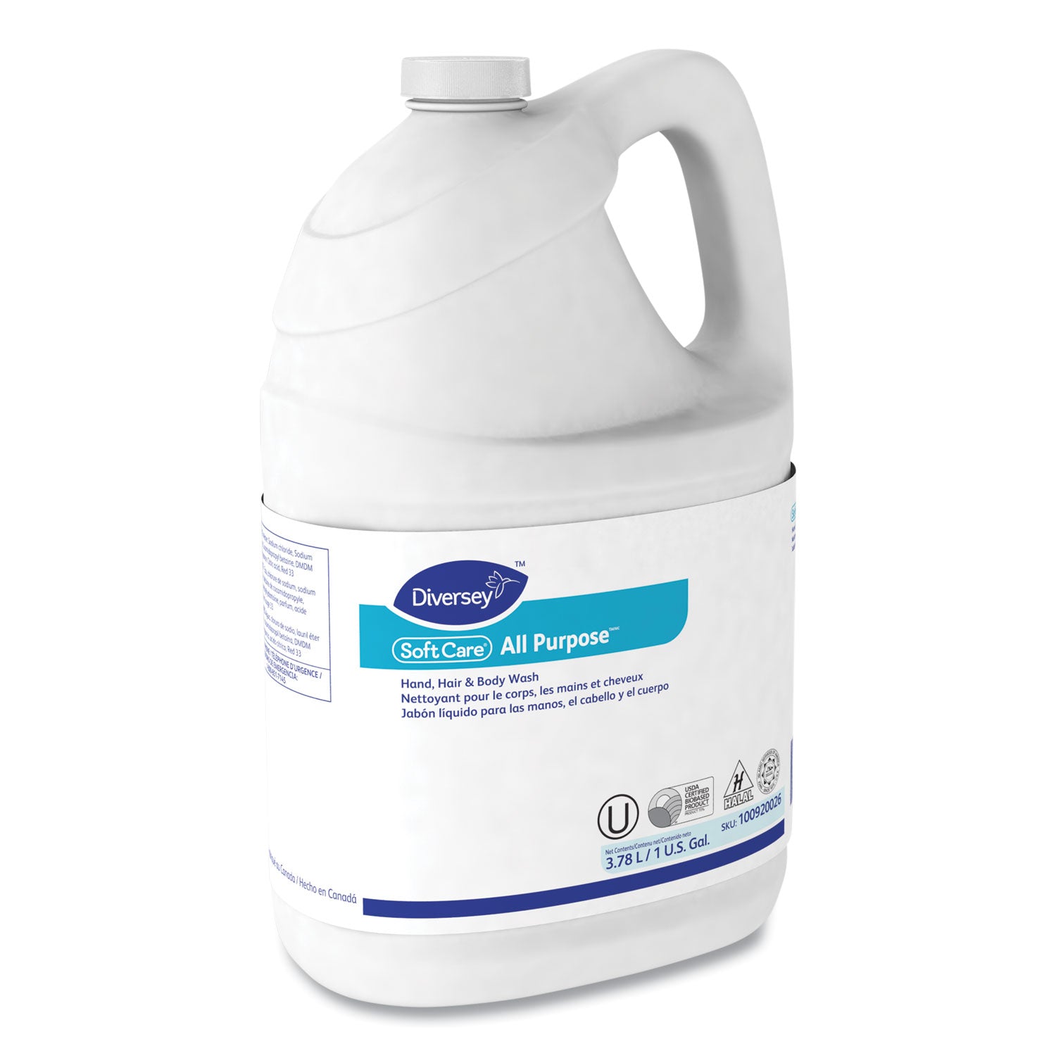 Diversey™ Soft Care All Purpose Liquid Refill, Gentle Floral Scent, 1 gal, 4/Carton