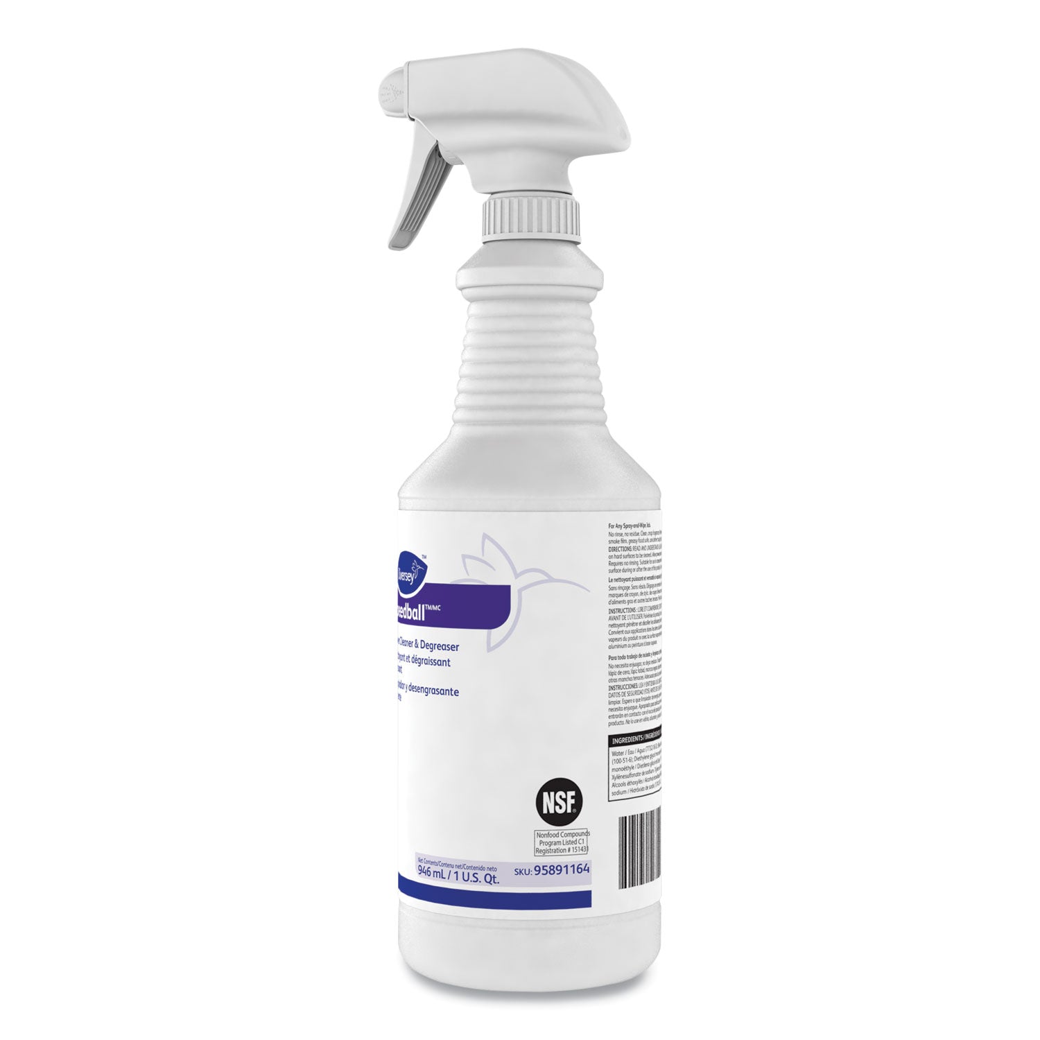 Diversey™ Speedball Heavy-Duty Cleaner, Citrus, Liquid, 1qt. Spray Bottle, 12/ct