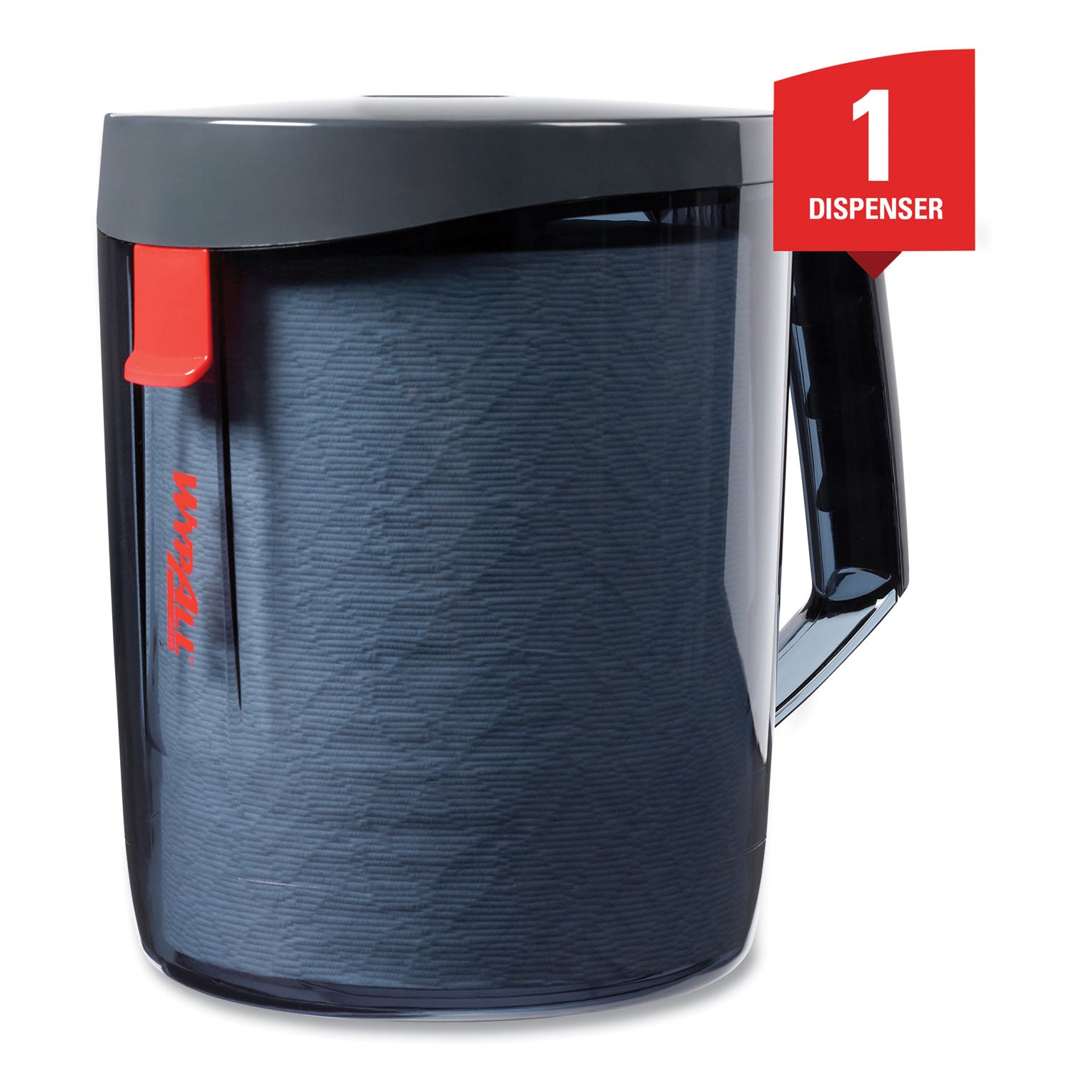 WypAll® Reach Towel System Dispenser, 9.5 X 7 X 8.75, Black/smoke