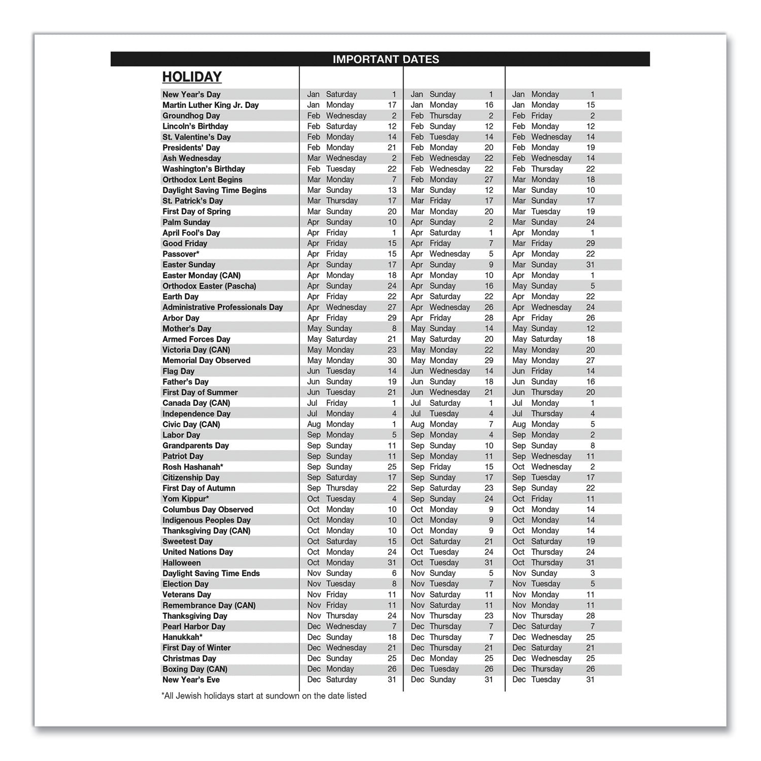 House of Doolittle™ Black-on-White Photo Weekly Appointment Book, Landscape Photography, 11 x 8.5, Black Cover, 12-Month (Jan to Dec): 2025