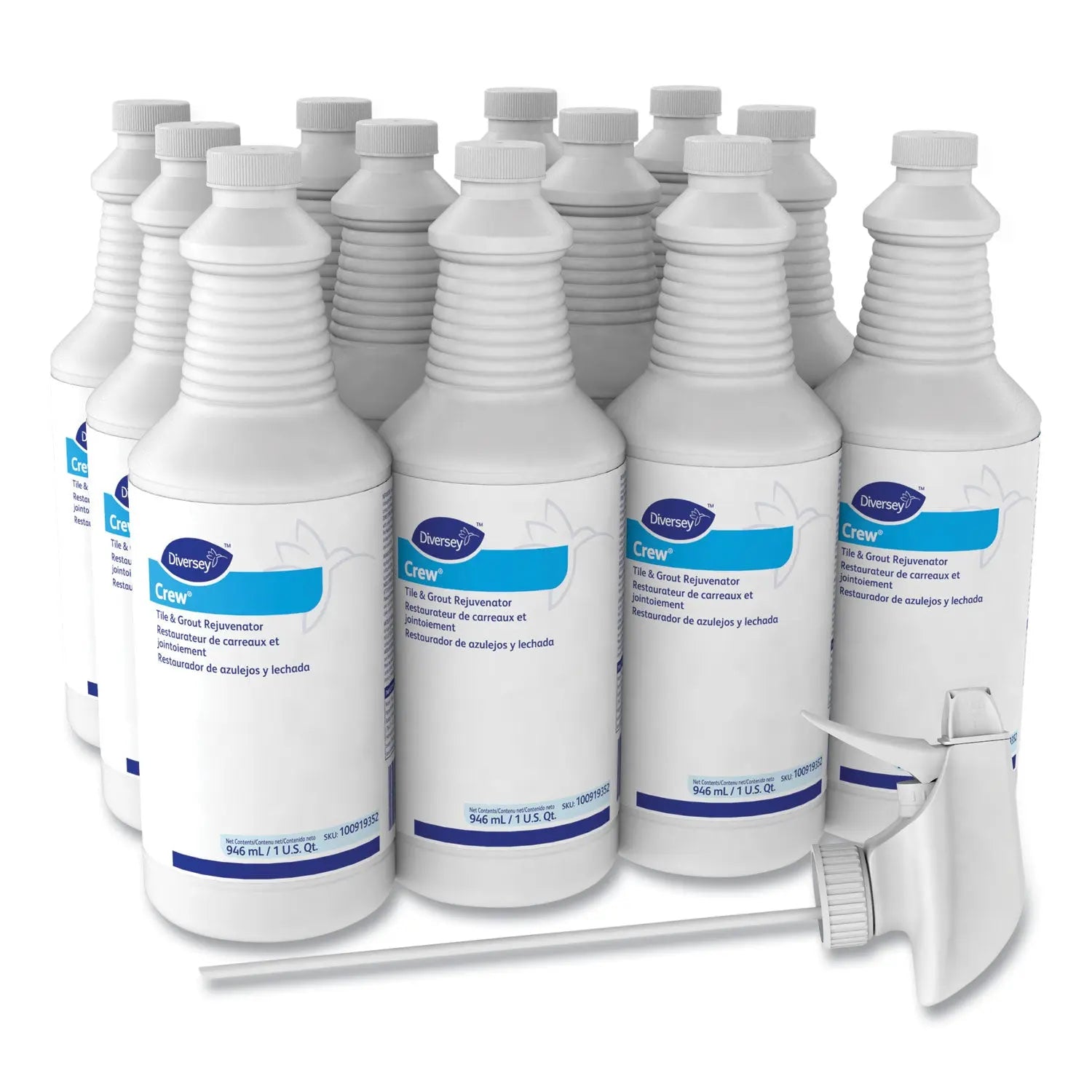 Crew Tile and Grout Rejuvenator, 32 oz Spray Bottle, 12/Carton Diversey™ Flipcost