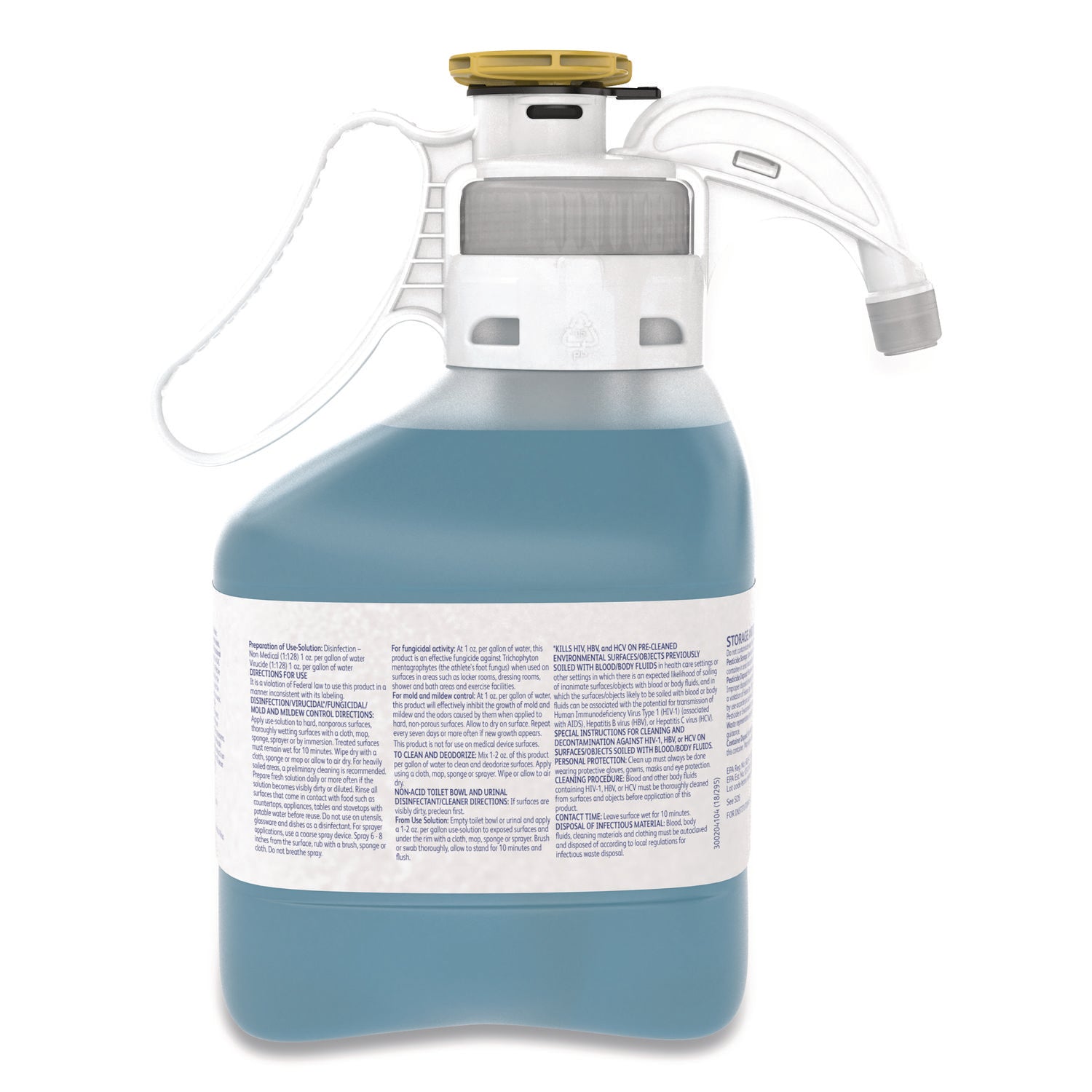 Diversey™ Crew Non-Acid Bowl And Bathroom Disinfectant Cleaner, Floral, 47.3 Oz, 2/carton