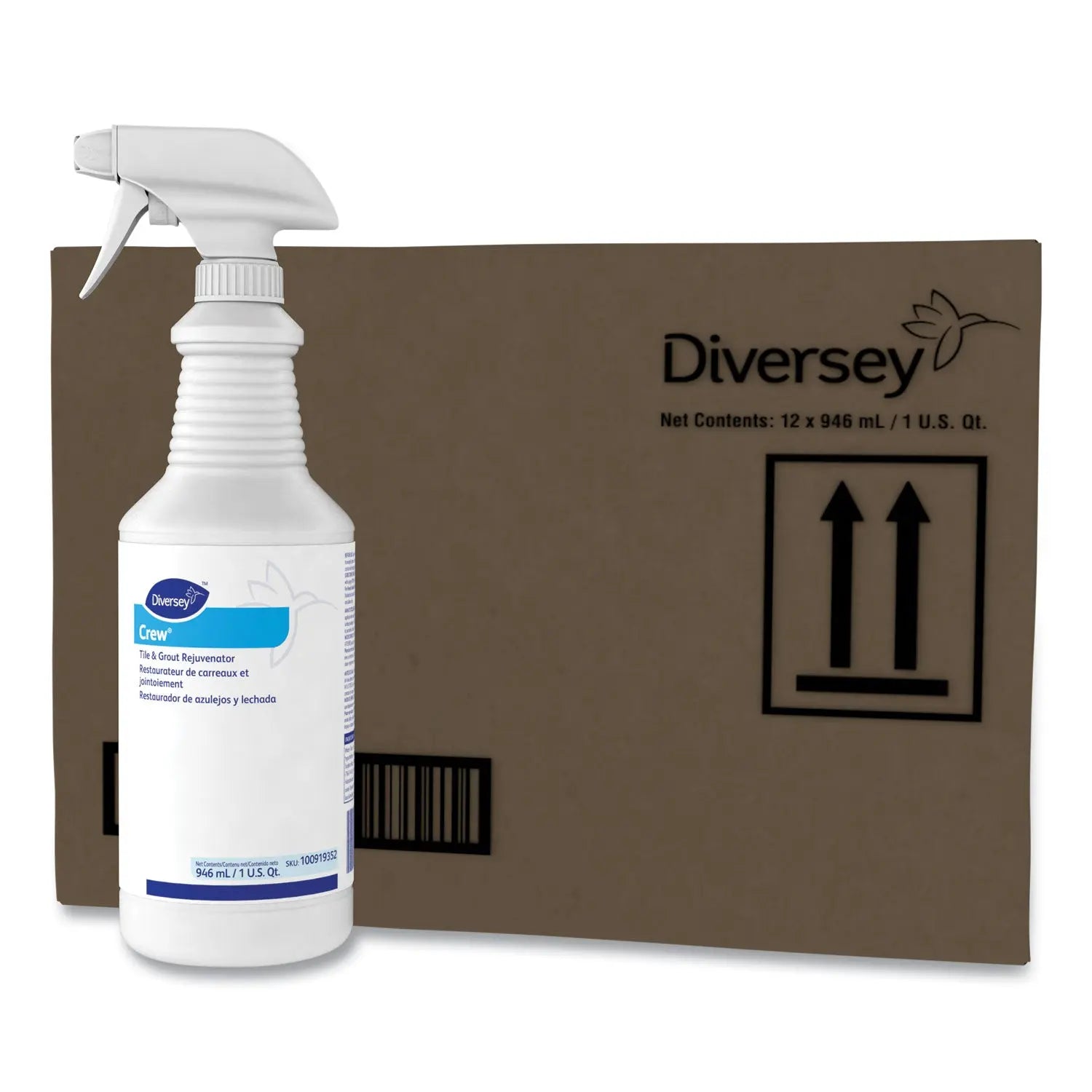 Crew Tile and Grout Rejuvenator, 32 oz Spray Bottle, 12/Carton Diversey™ Flipcost