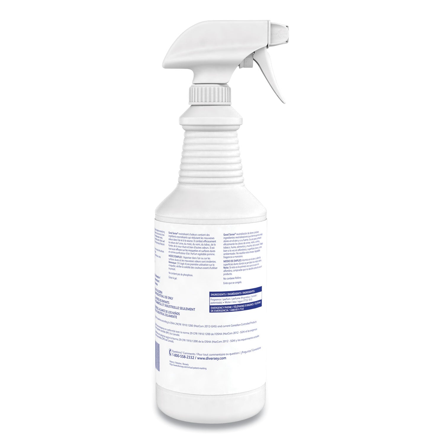 Diversey™ Good Sense Rtu Liquid Odor Counteractant, Apple Scent, 32 Oz Spray Bottle