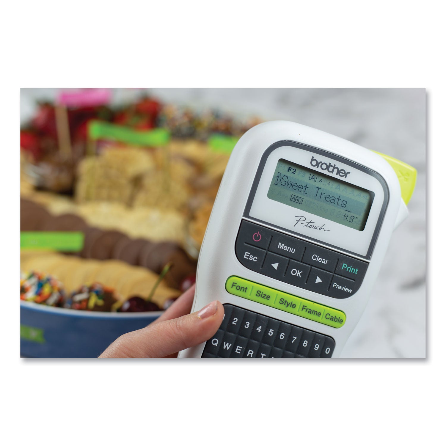 Brother P-Touch® Pt-H110 Easy Portable Label Maker, 2 Lines, 4.5 X 6.13 X 2.5