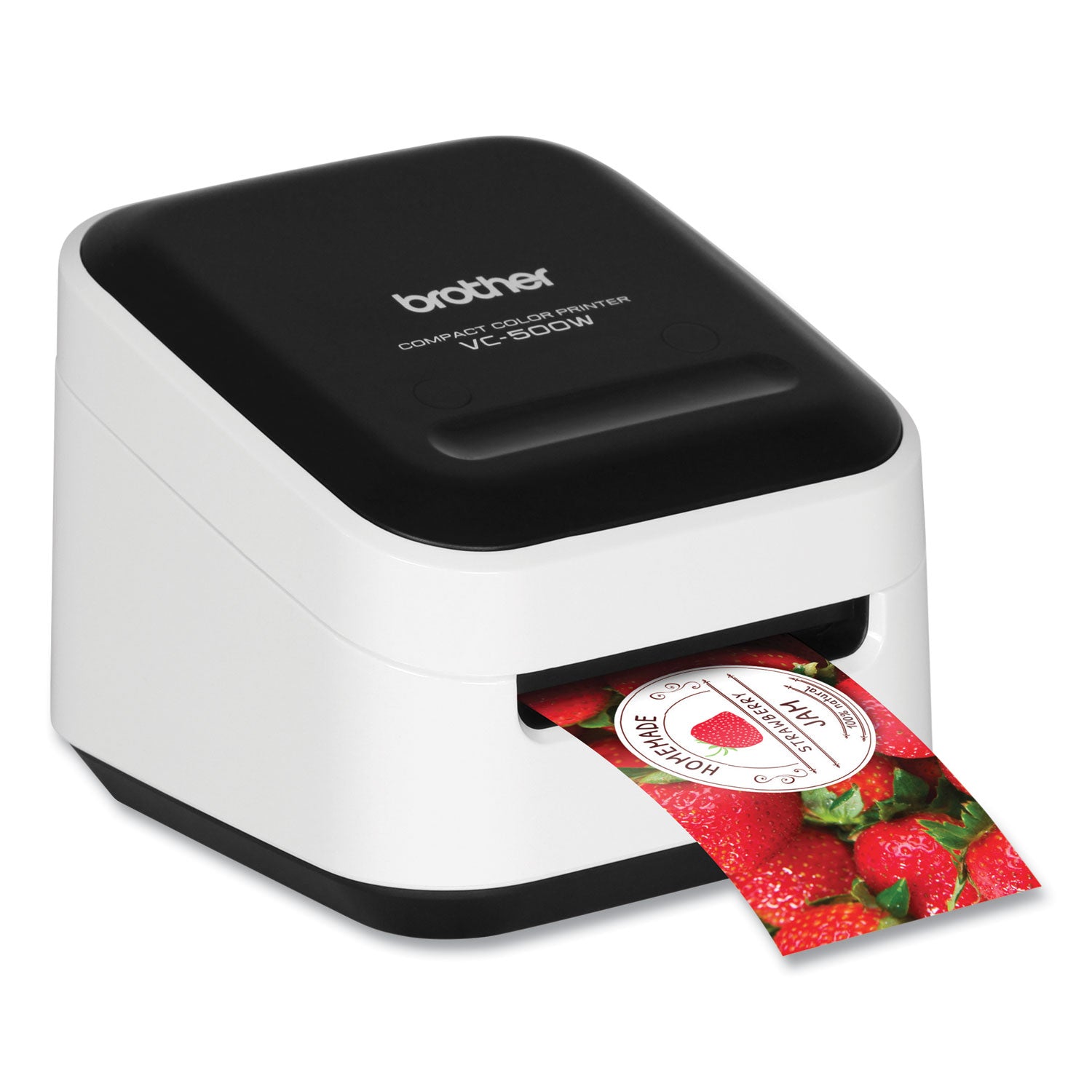 Brother Vc-500w Versatile Compact Color Label And Photo Printer With Wireless Networking, 7.5 Mm/s Print Speed, 4.4 X 4.6 X 3.8