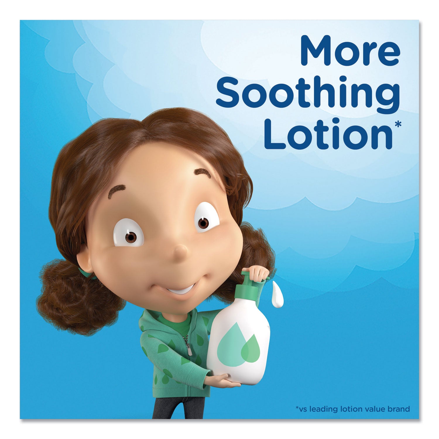 Puffs® Plus Lotion Facial Tissue, 2-Ply, White, 124/Box, 3 Box/Pack, 8 Packs/Carton