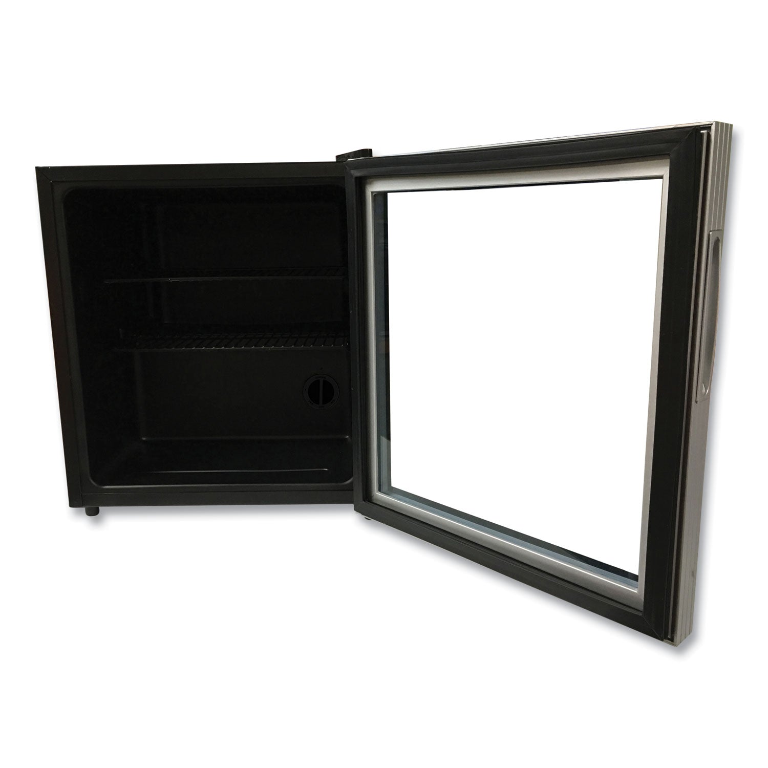 Avanti 1.6 Cu. Ft. Refrigerator/beverage Cooler, 18.25 X 17.25 X 20, Black/platinum Trim Glass Door