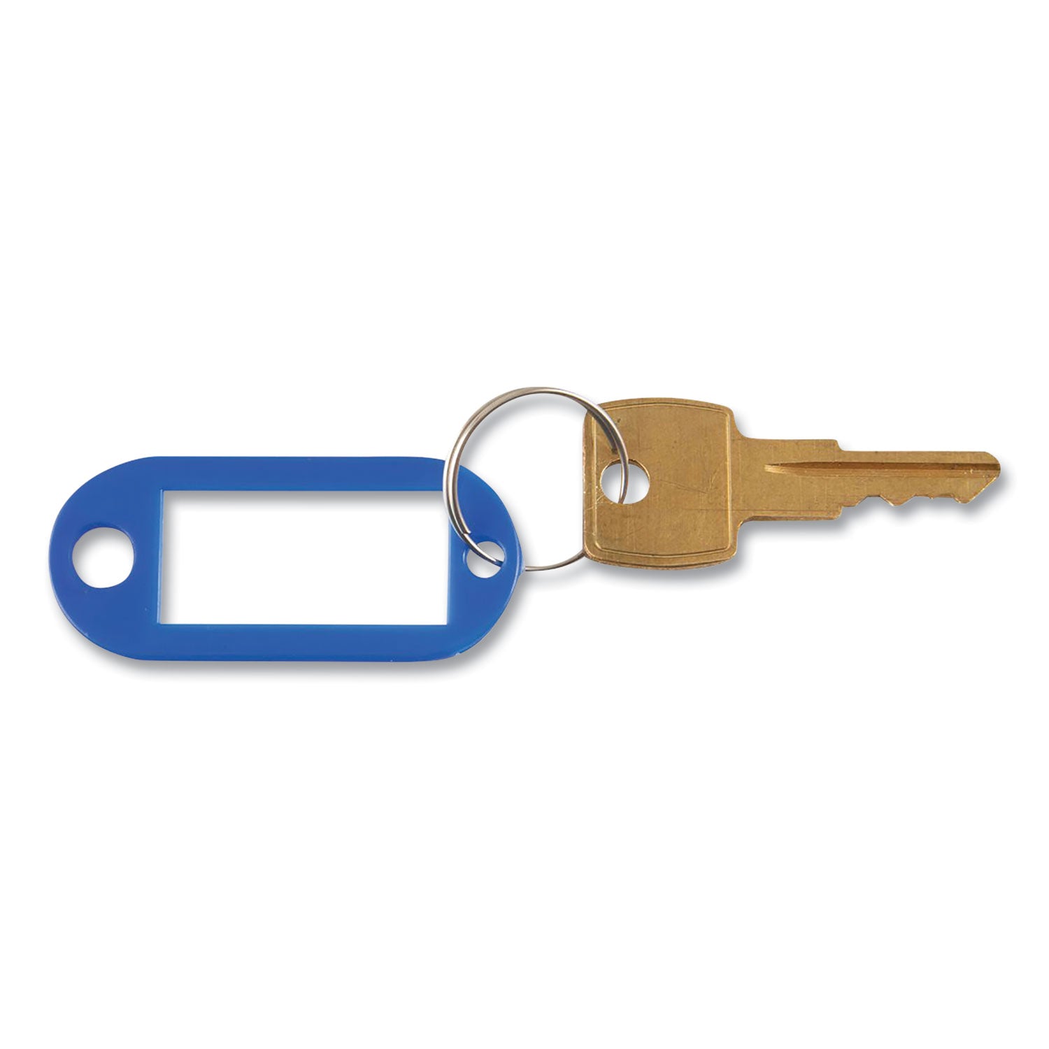 Advantus Key Tags Label Window, 0.88 X 0.19 X 2, Dark Blue, 6/pack
