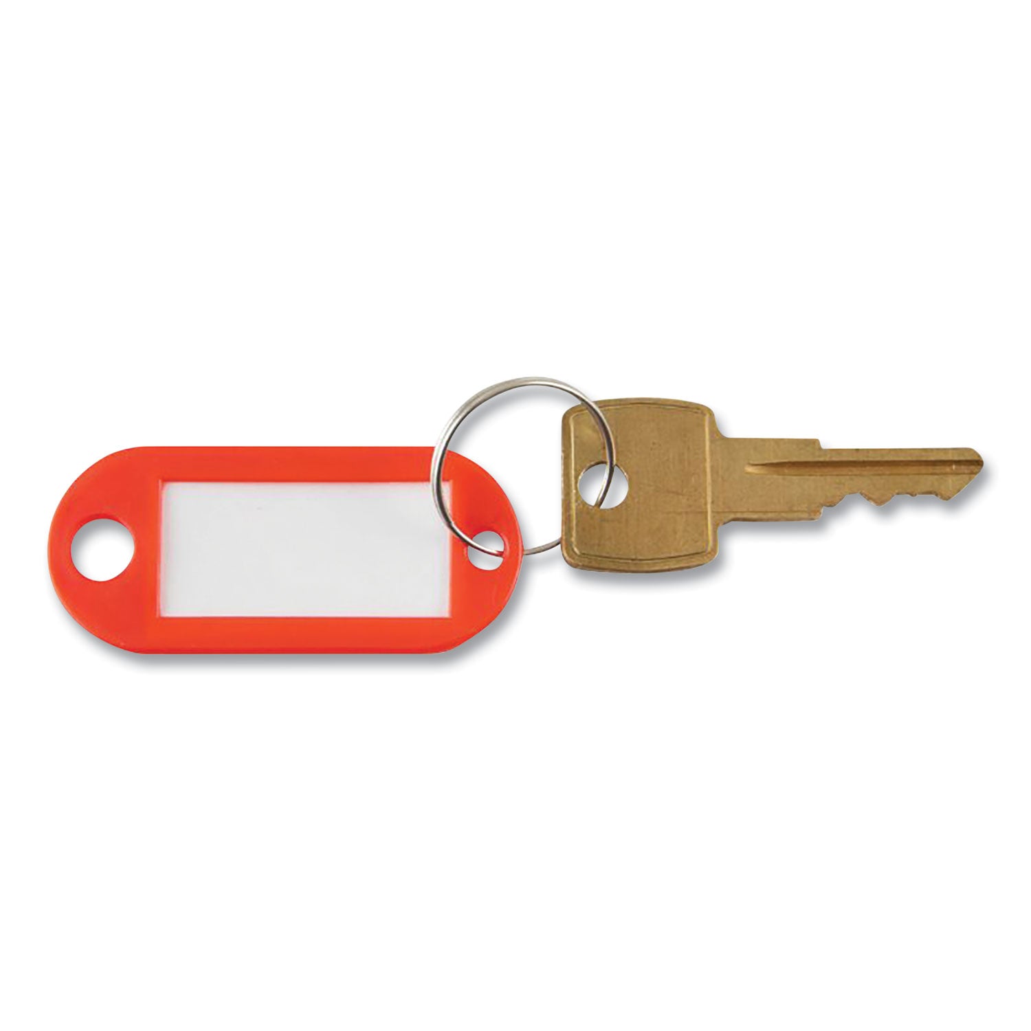 Advantus Key Tags Label Window, 0.88 X 0.19 X 2, Red, 6/pack