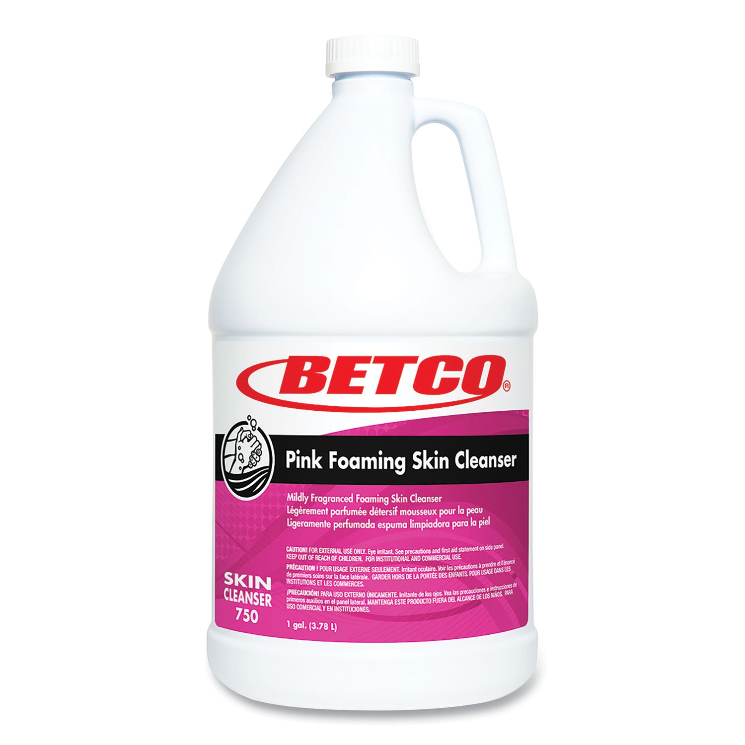 Betco® Pink Foaming Skin Cleanser Refill, Fresh Scent, 1 gal, 4/Carton