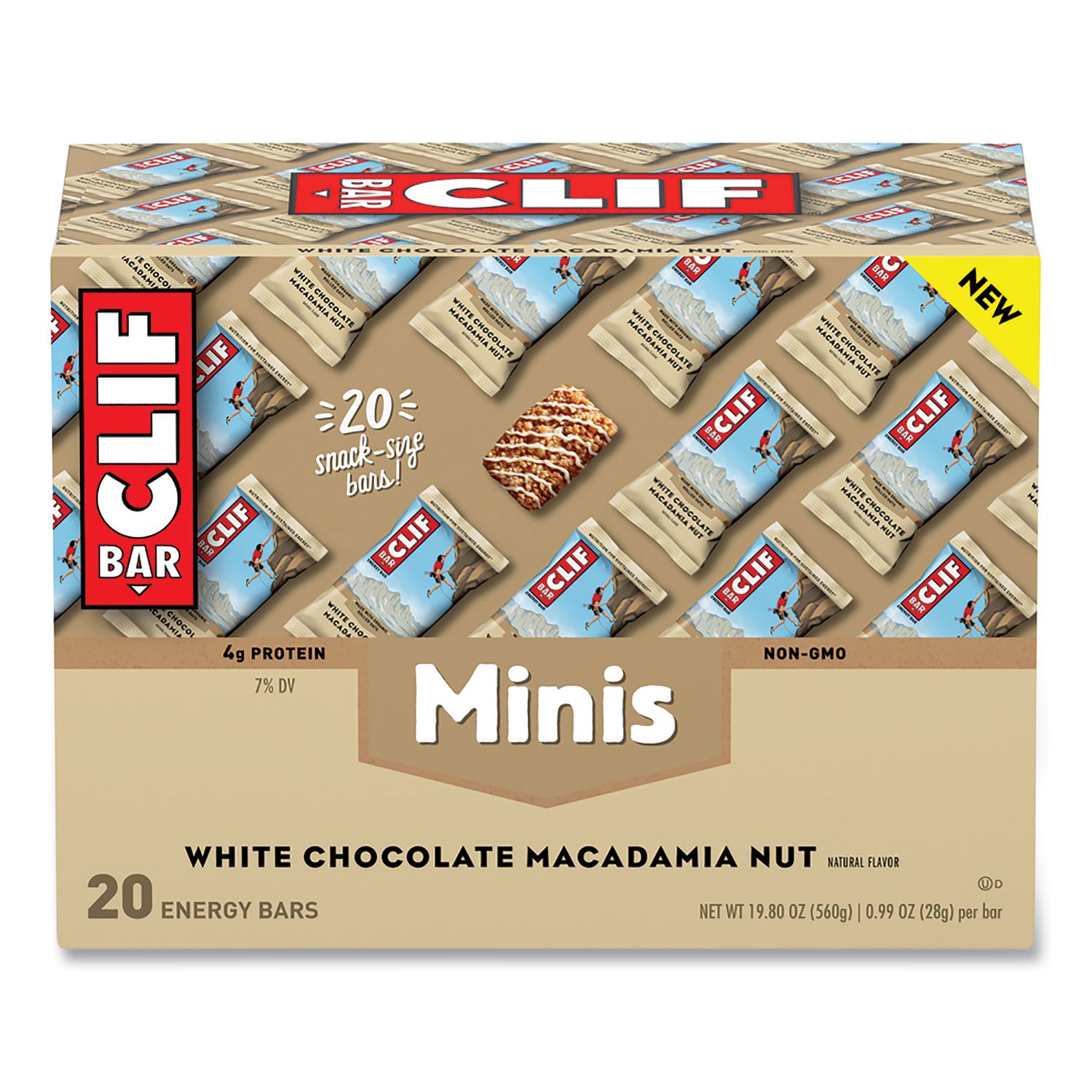 Energy Bar Minis, White Chocolate Macadamia Nut, 1 oz, 20/Box