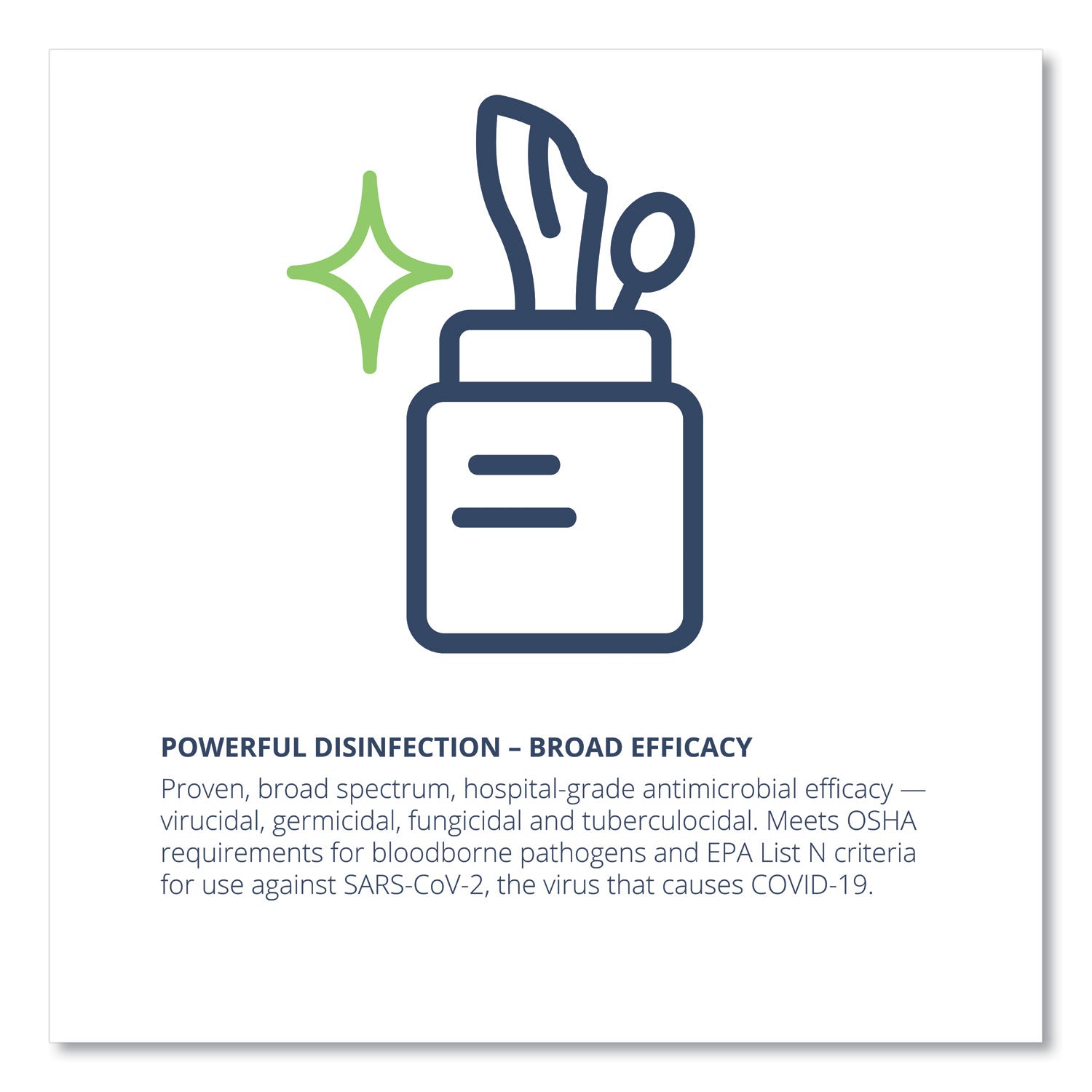 Wexford Labs CleanCide Disinfecting Wipes, 1-Ply, 8 x 5.5, Fresh Scent, White, 400/Tub