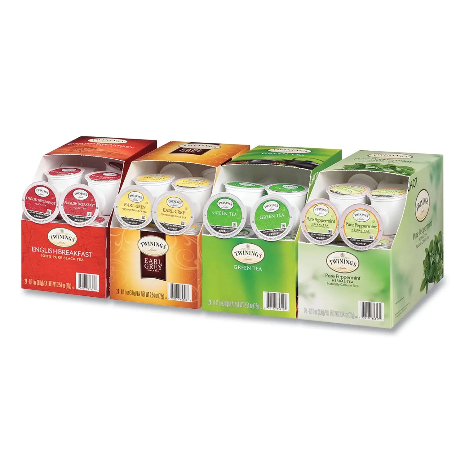 Tea K-Cups, Assorted, 0.11 oz K-Cups, 24/Box, 4 Boxes/Carton TWININGS® Flipcost