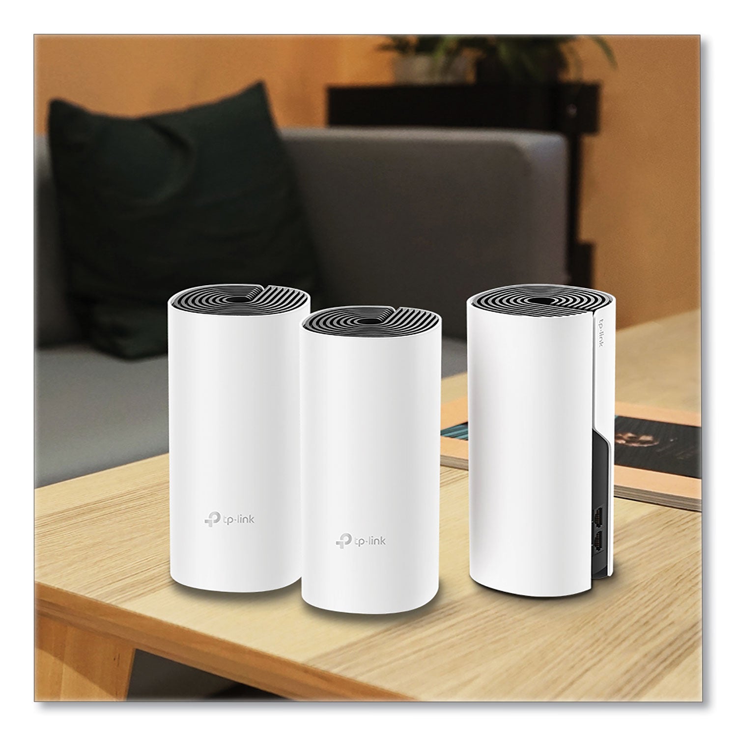 TP-Link Deco M4 Ac1200 Whole Home Mesh Wi-Fi System, 2 Ports, Dual-Band 2.4 Ghz/5 Ghz