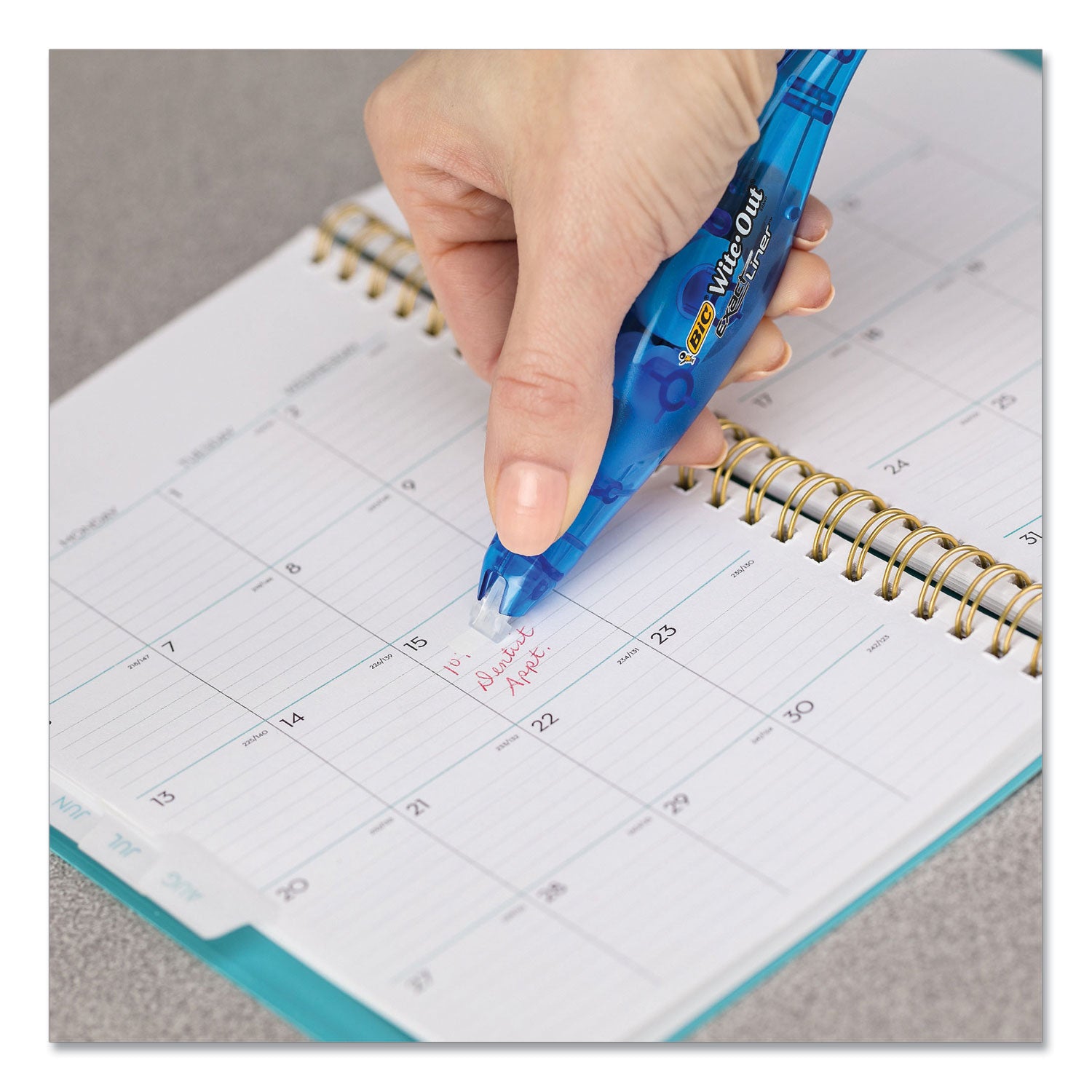 BIC® Wite-Out Brand Exact Liner Correction Tape, Non-Refillable, 0.2" x 236", 4/Pack