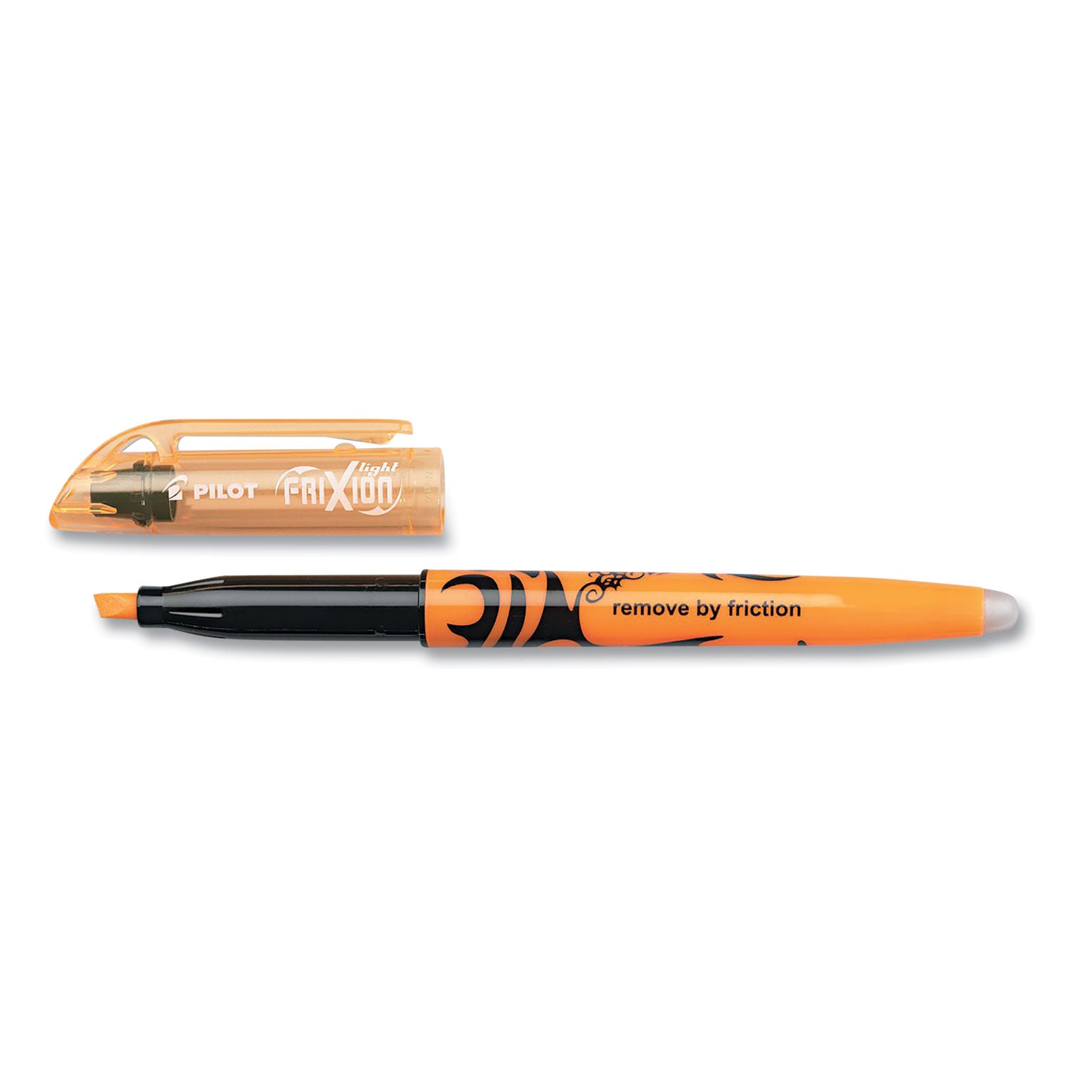 Pilot® Frixion Light Erasable Highlighter, Orange Ink, Chisel Tip, Orange/black Barrel, Dozen