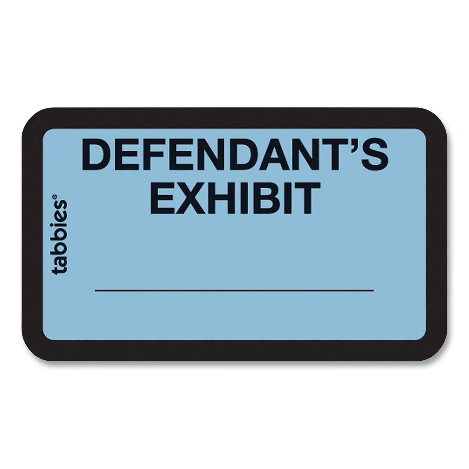 Legal Exhibit Labels, Defendant's Exhibit, 1.63 x 1, Blue, 9/Sheet, 28 Sheets/Pack, 252 Labels/Pack