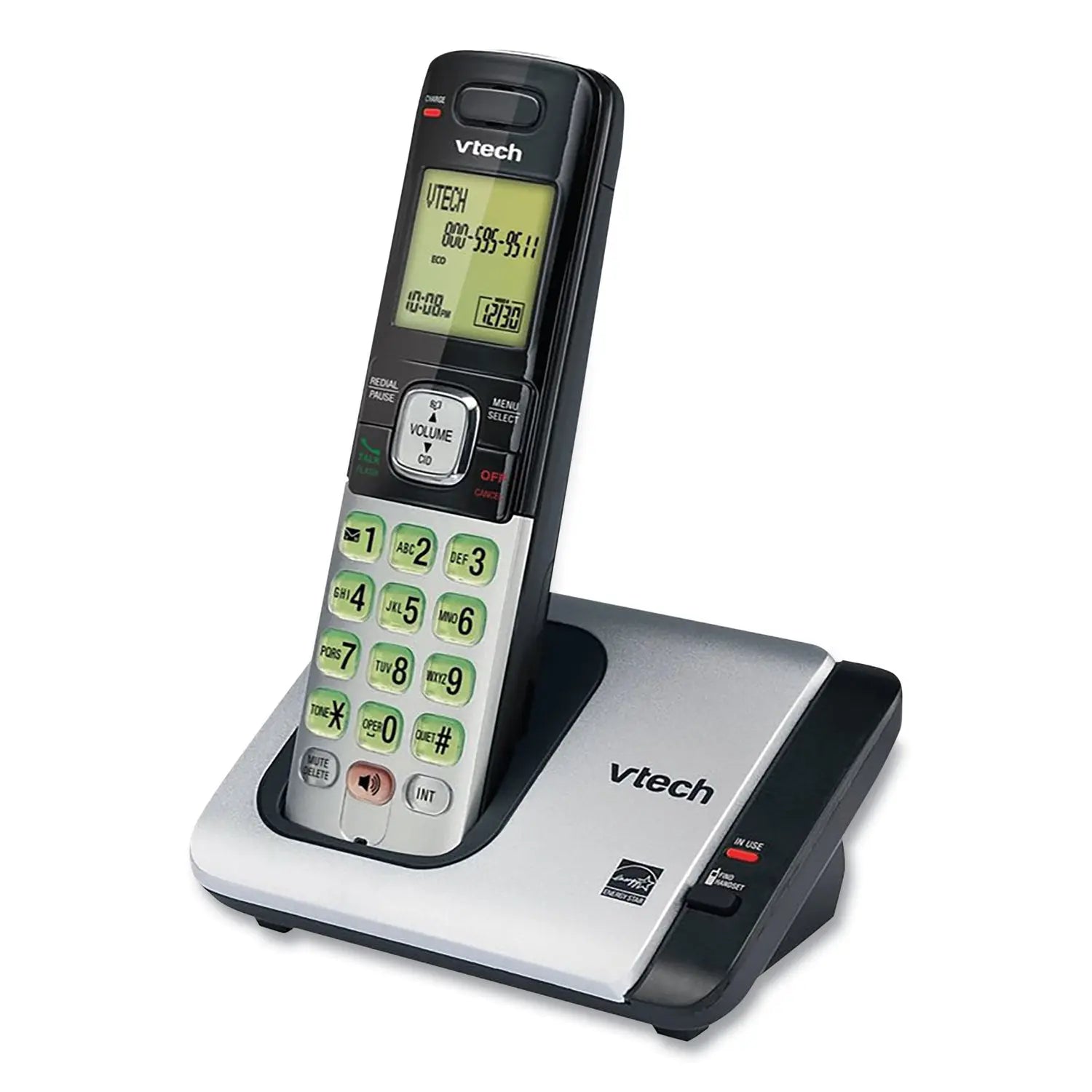 CS6719-2 Two-Handset Cordless Telephone System, DECT 6.0, Silver/Black Vtech® Flipcost