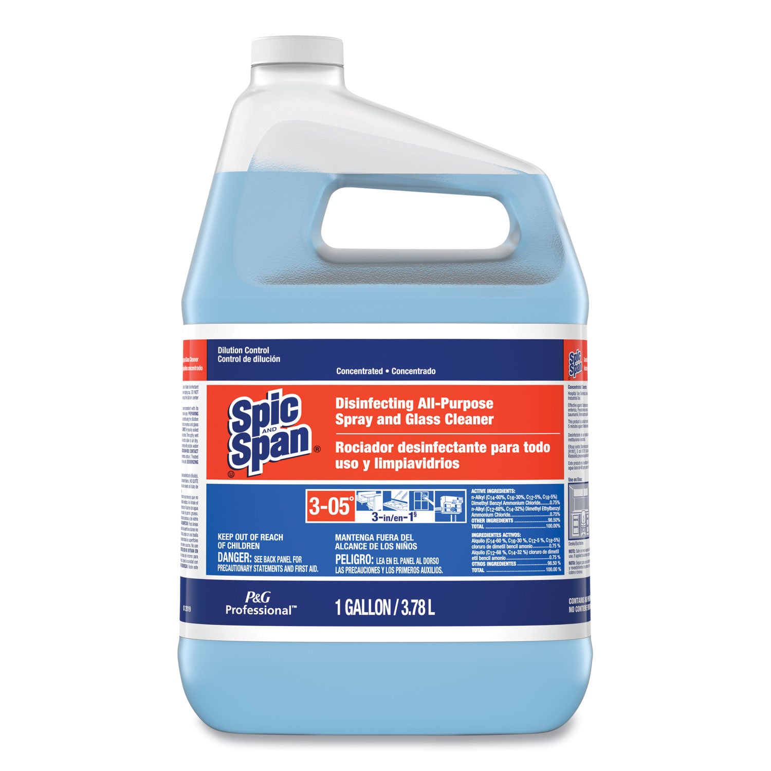 Spic and Span® Disinfecting All-Purpose Spray And Glass Cleaner, Concentrated, 1 Gal, 2/carton