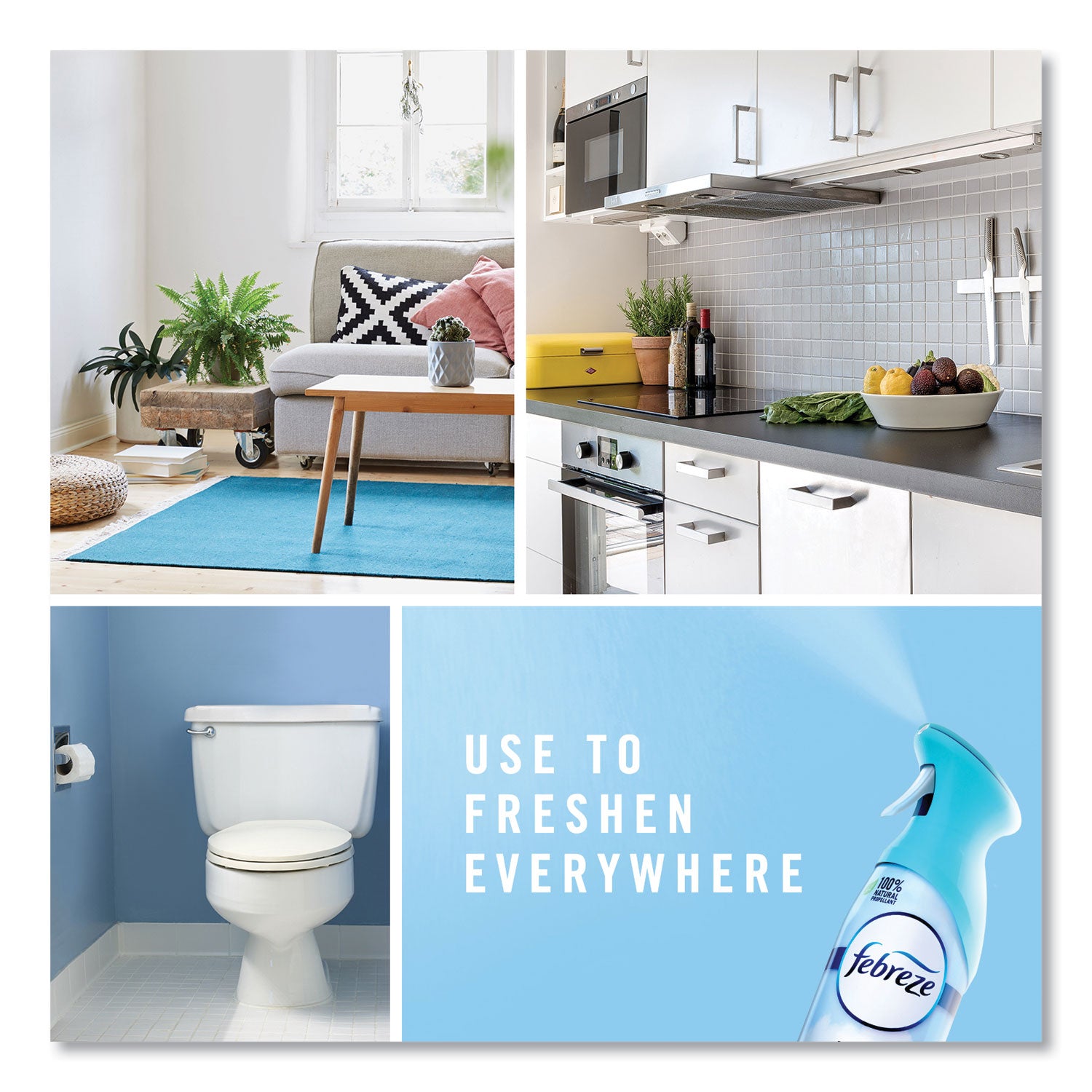 Febreze® Air, Linen And Sky, 8.8 Oz Aerosol Spray, 6/carton