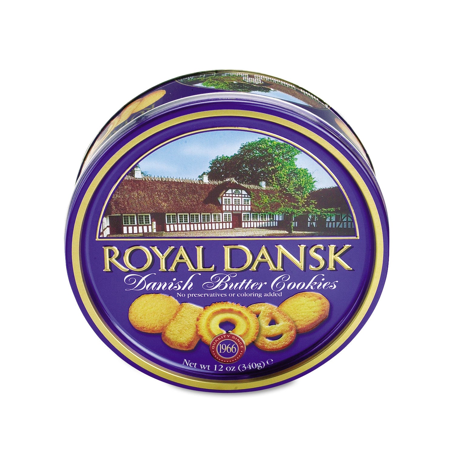 Royal Dansk® Cookies, Danish Butter, 12 Oz Tin