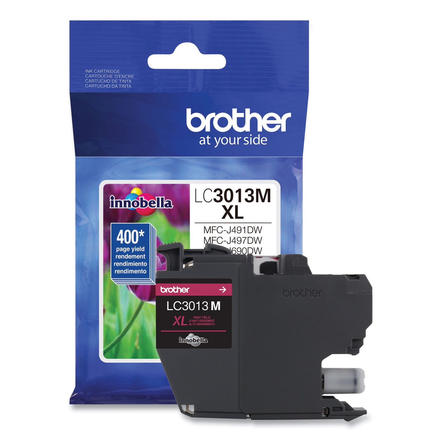 Brother Lc3013m High-Yield Ink, 400 Page-Yield, Magenta