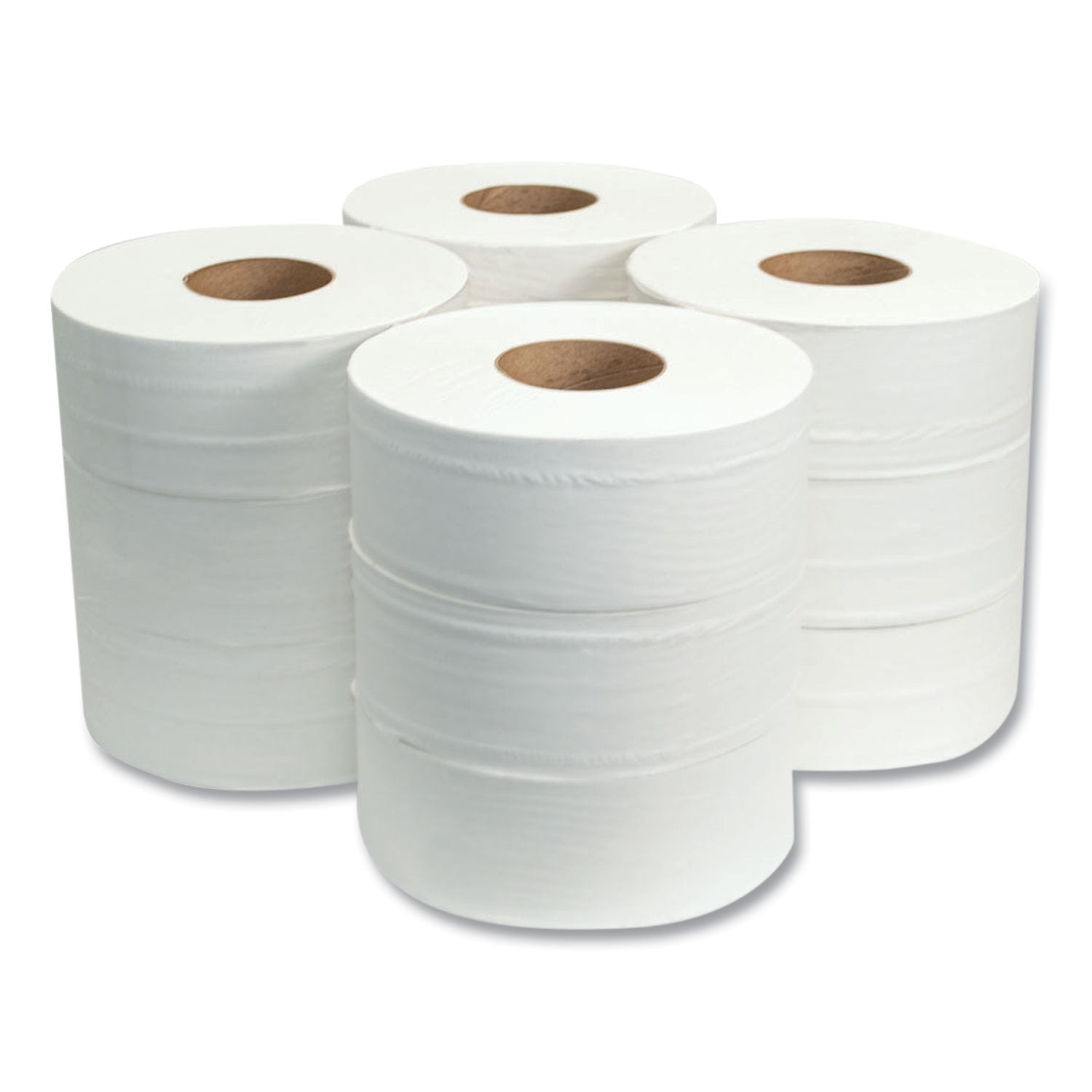 Morcon Tissue Jumbo Bath Tissue, Septic Safe, 2-Ply, White, 3.3" x 1,000 ft, 12/Carton