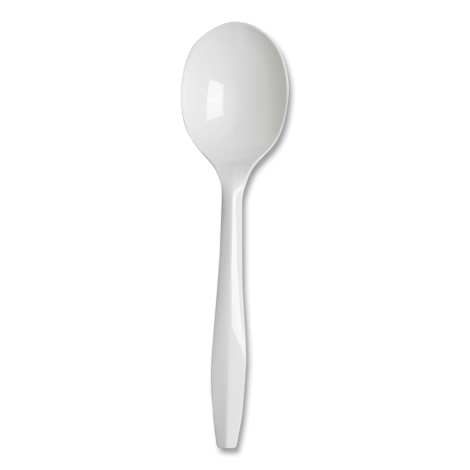 Dixie® Plastic Cutlery, Mediumweight Soup Spoon, White, 1,000/Carton