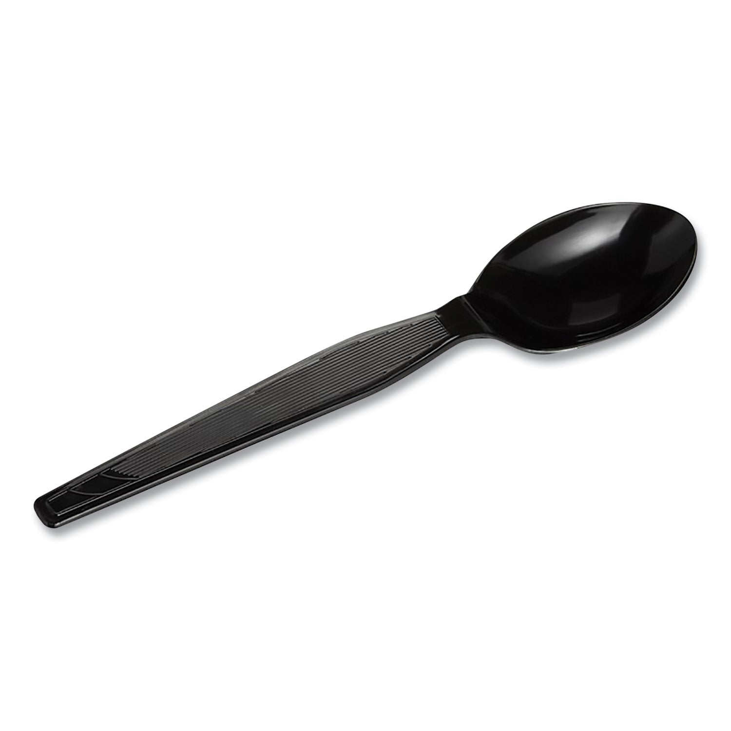 Dixie® Plastic Cutlery, Heavyweight Spoon, Black, 1,000/Carton