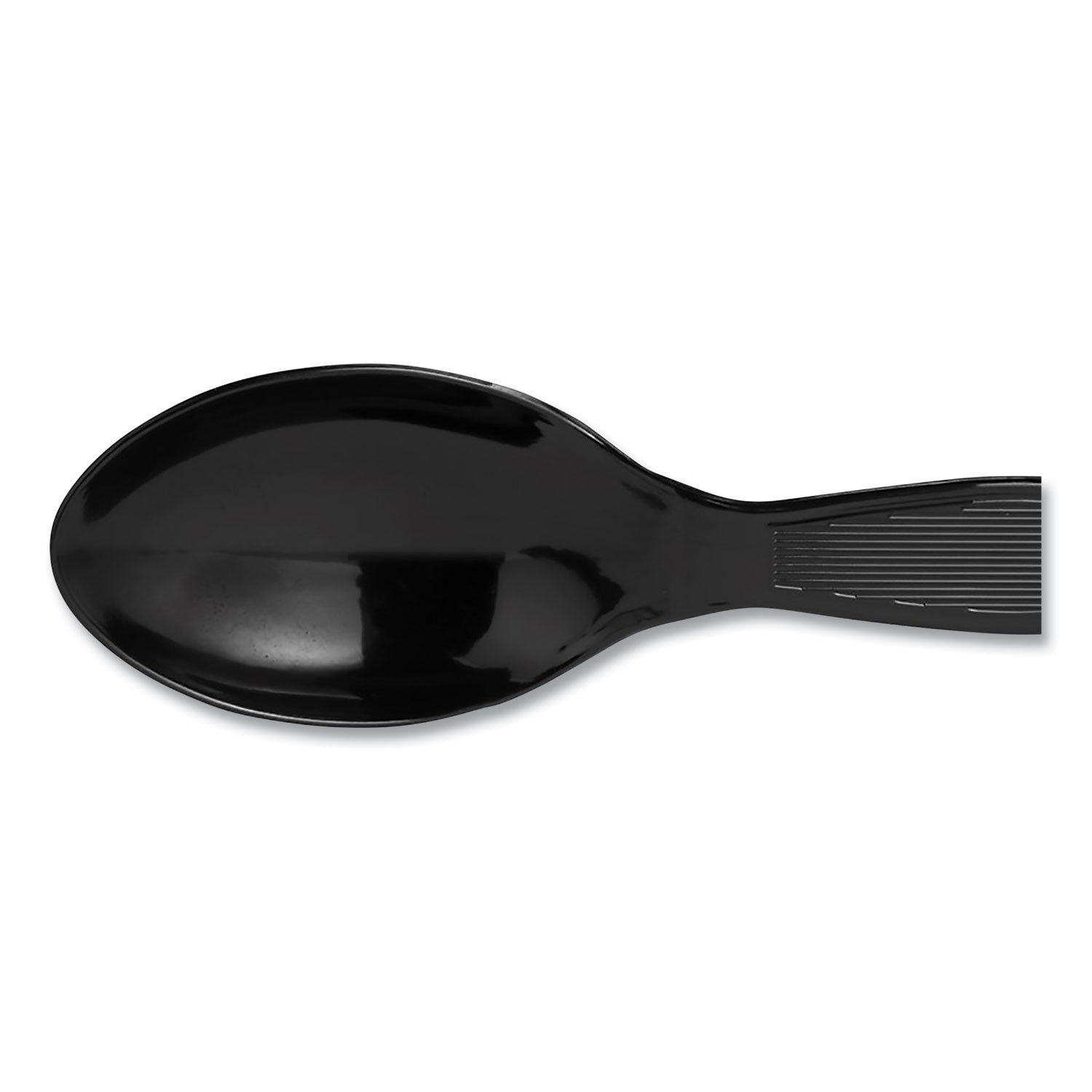 Dixie® Plastic Cutlery, Heavyweight Spoon, Black, 1,000/Carton