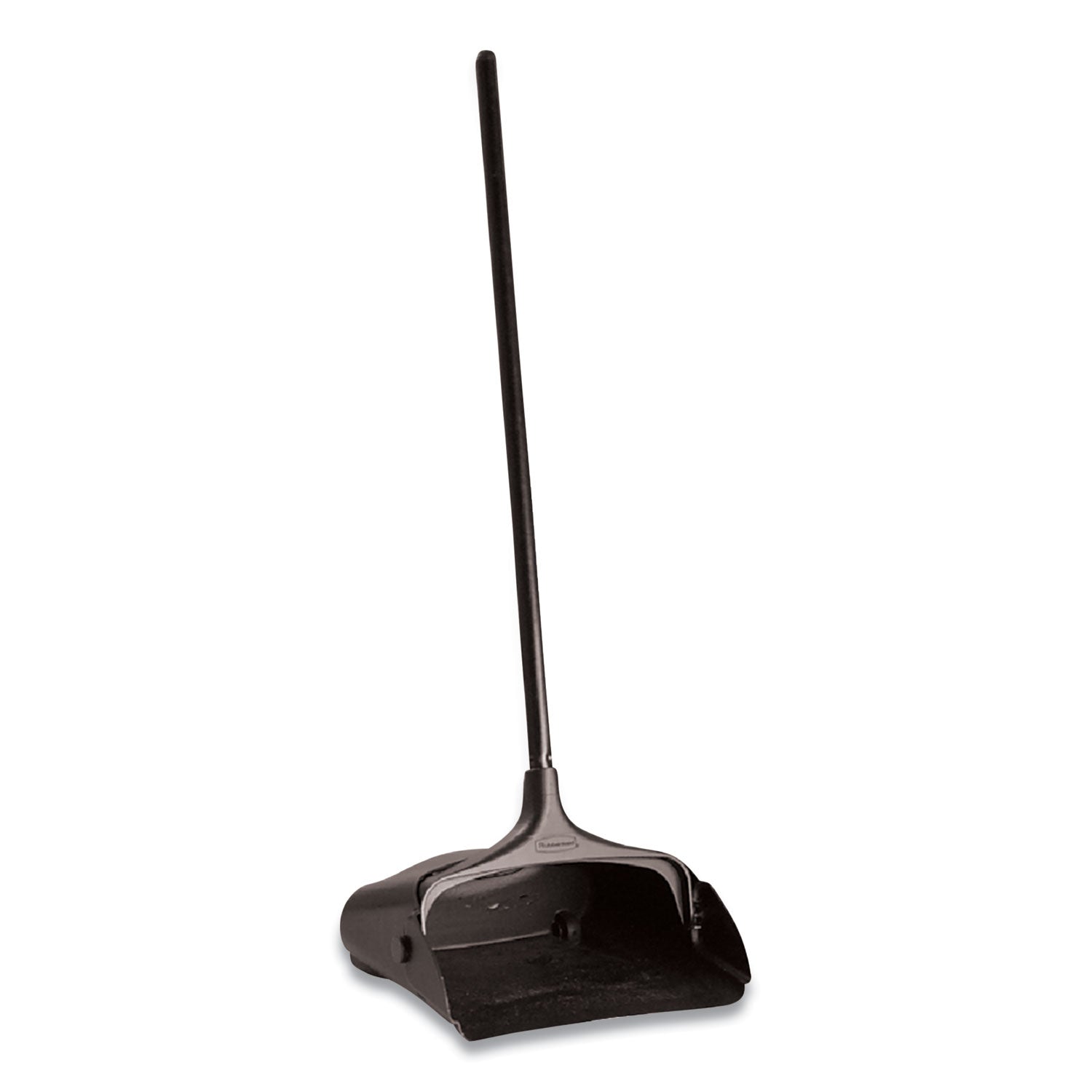 Rubbermaid® Commercial Lobby Pro Upright Dustpan With Wheels, 12.5w X 37h, Polypropylene With Vinyl Coat, Black