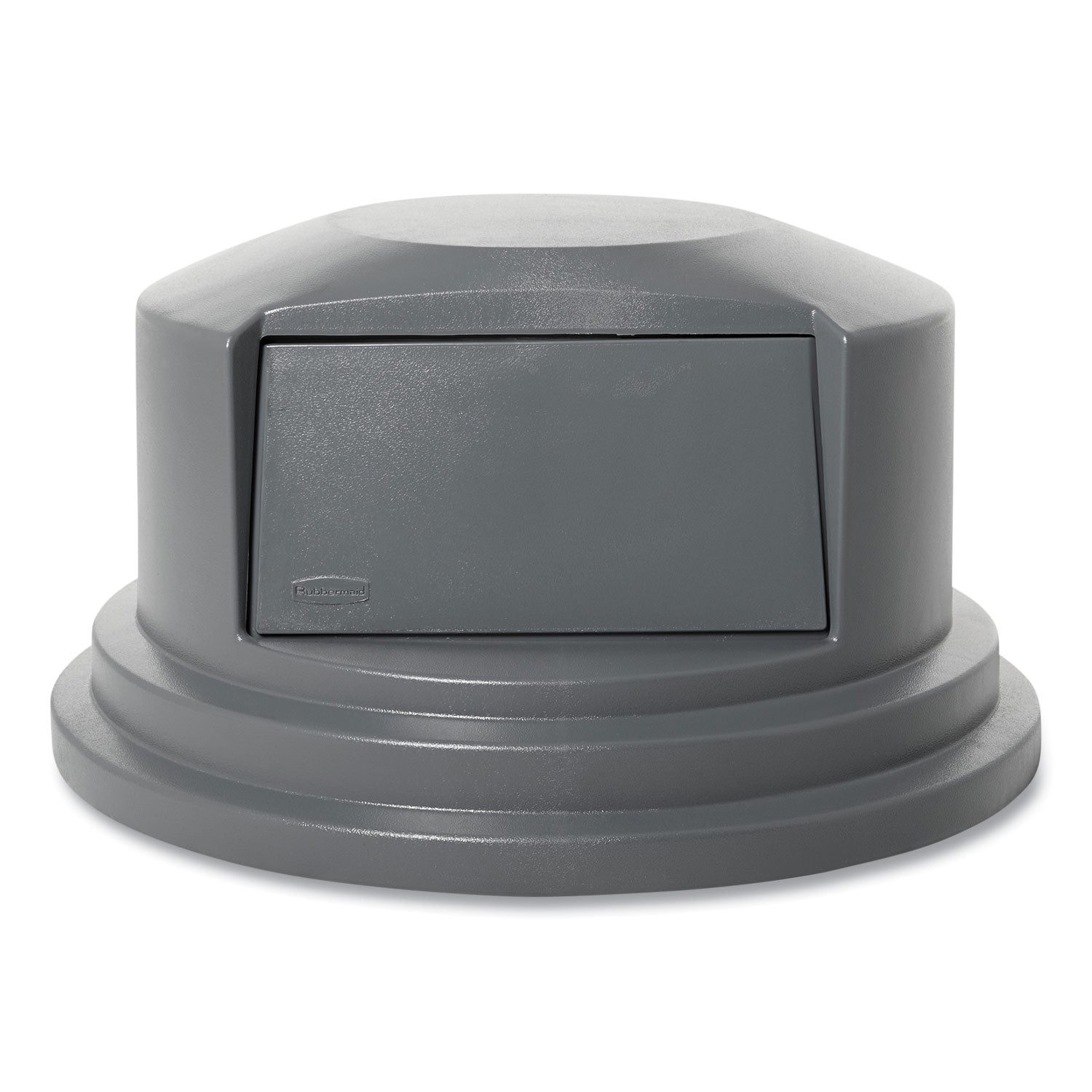 Rubbermaid® Commercial Round Brute Dome Top Lid For 55 Gal Waste Containers, 27.25" Diameter, Gray