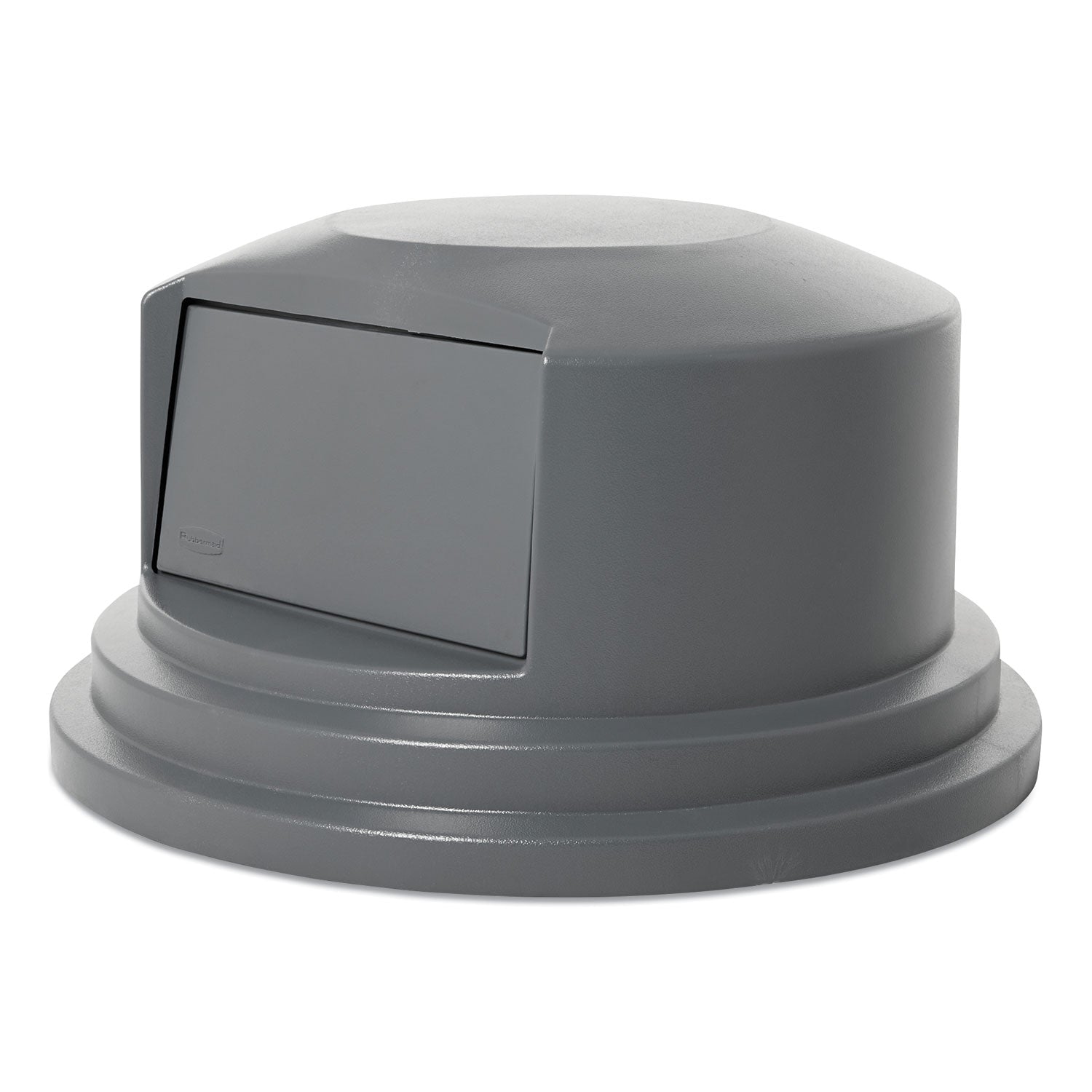 Rubbermaid® Commercial Round Brute Dome Top Lid For 55 Gal Waste Containers, 27.25" Diameter, Gray