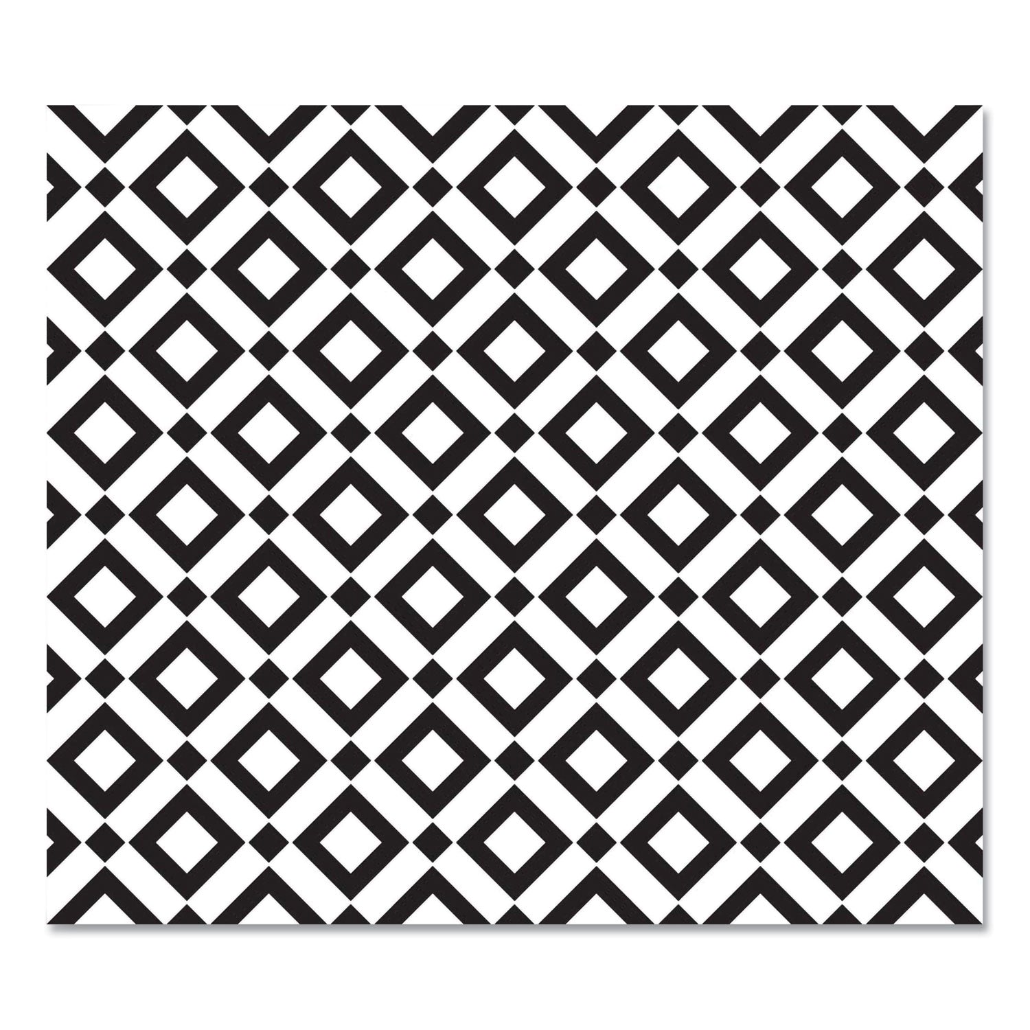 deflecto® Fashionmat Chair Mat, Rectangular, 35 X 40, Diamonds