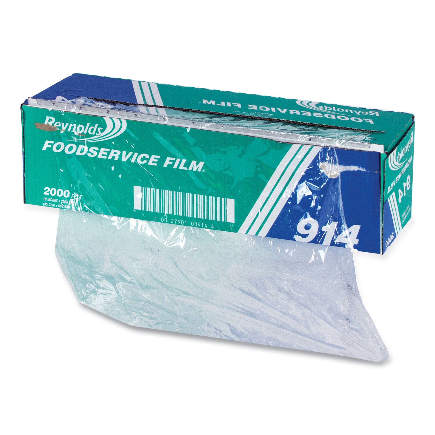 Reynolds Wrap® PVC Film Roll with Cutter Box, 18" x 2,000 ft