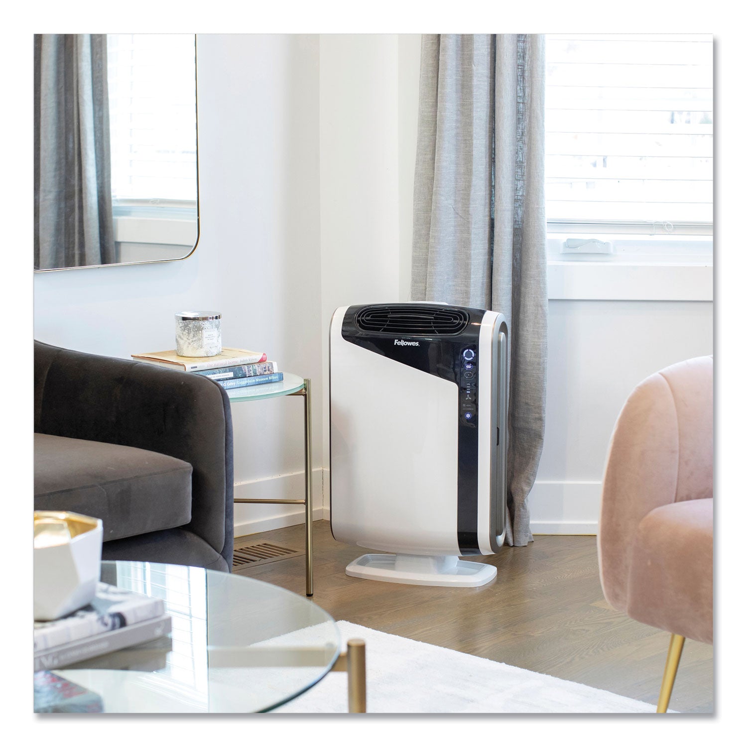 Fellowes® Aeramax Dx95 Large Room Air Purifier, 600 Sq Ft Room Capacity, White