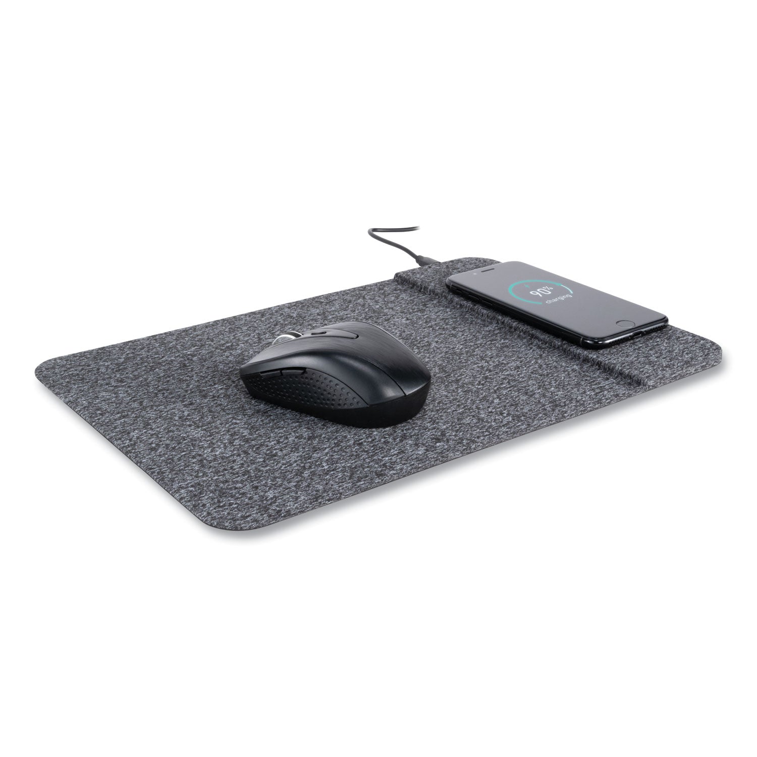 Allsop® Powertrack Wireless Charging Mouse Pad, 13 x 8.75, Gray