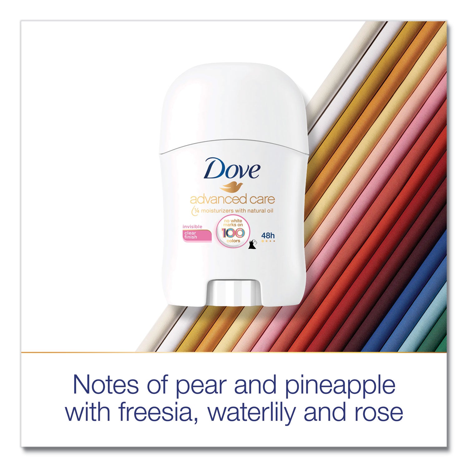 Dove® Invisible Solid Antiperspirant Deodorant, Floral Scent, 0.5 Oz