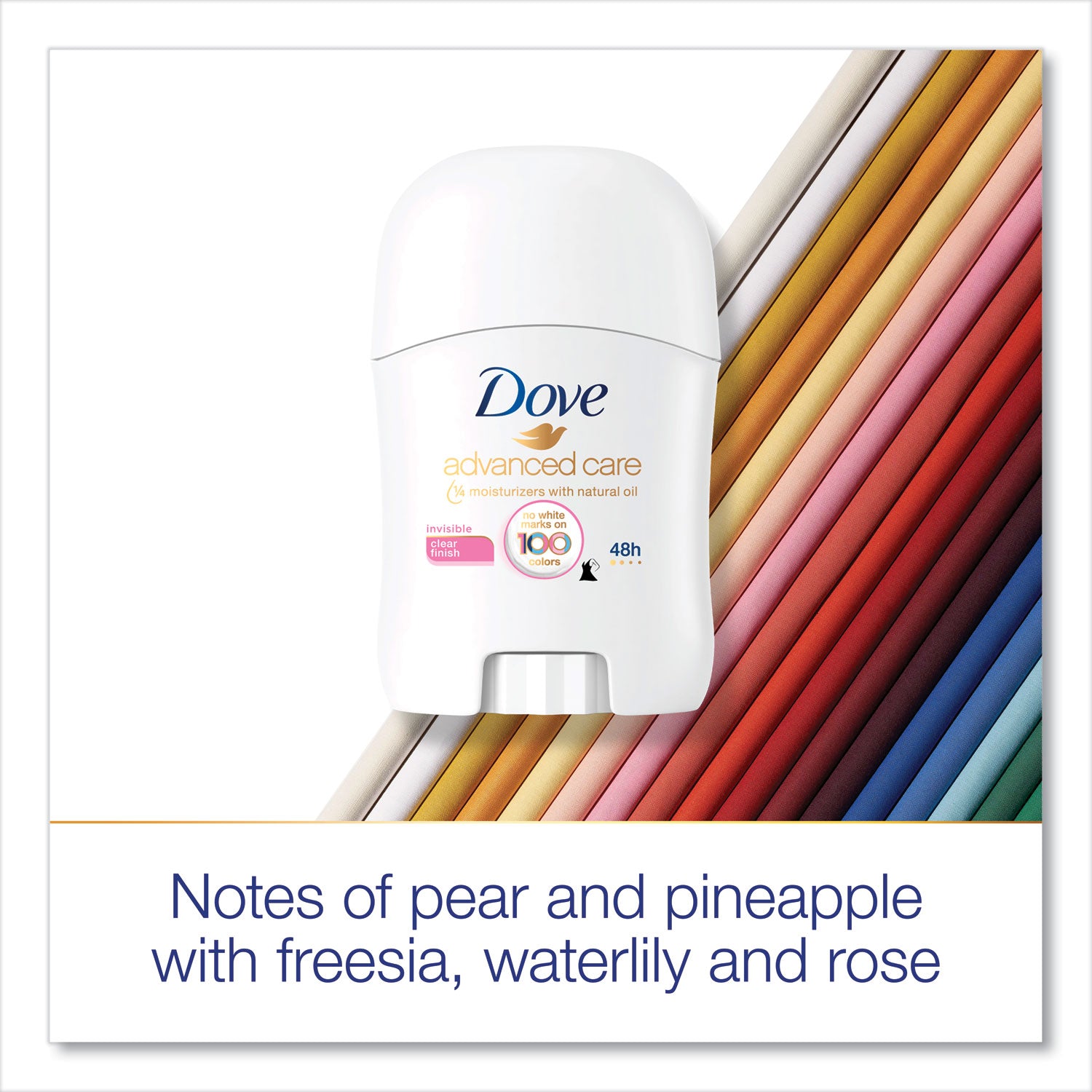 Dove® Invisible Solid Antiperspirant Deodorant, Floral Scent, 0.5 Oz, 36/carton