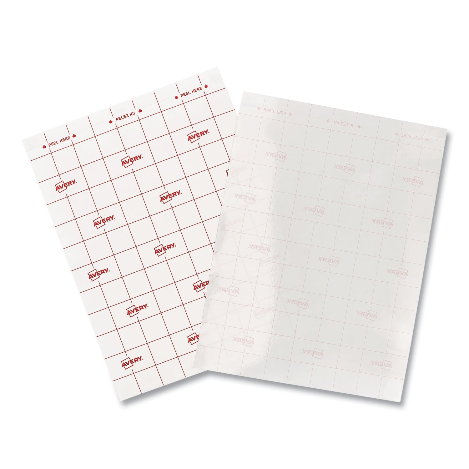 Avery® Clear Self-Adhesive Laminating Sheets, 3 Mil, 9" X 12", Matte Clear, 10/pack