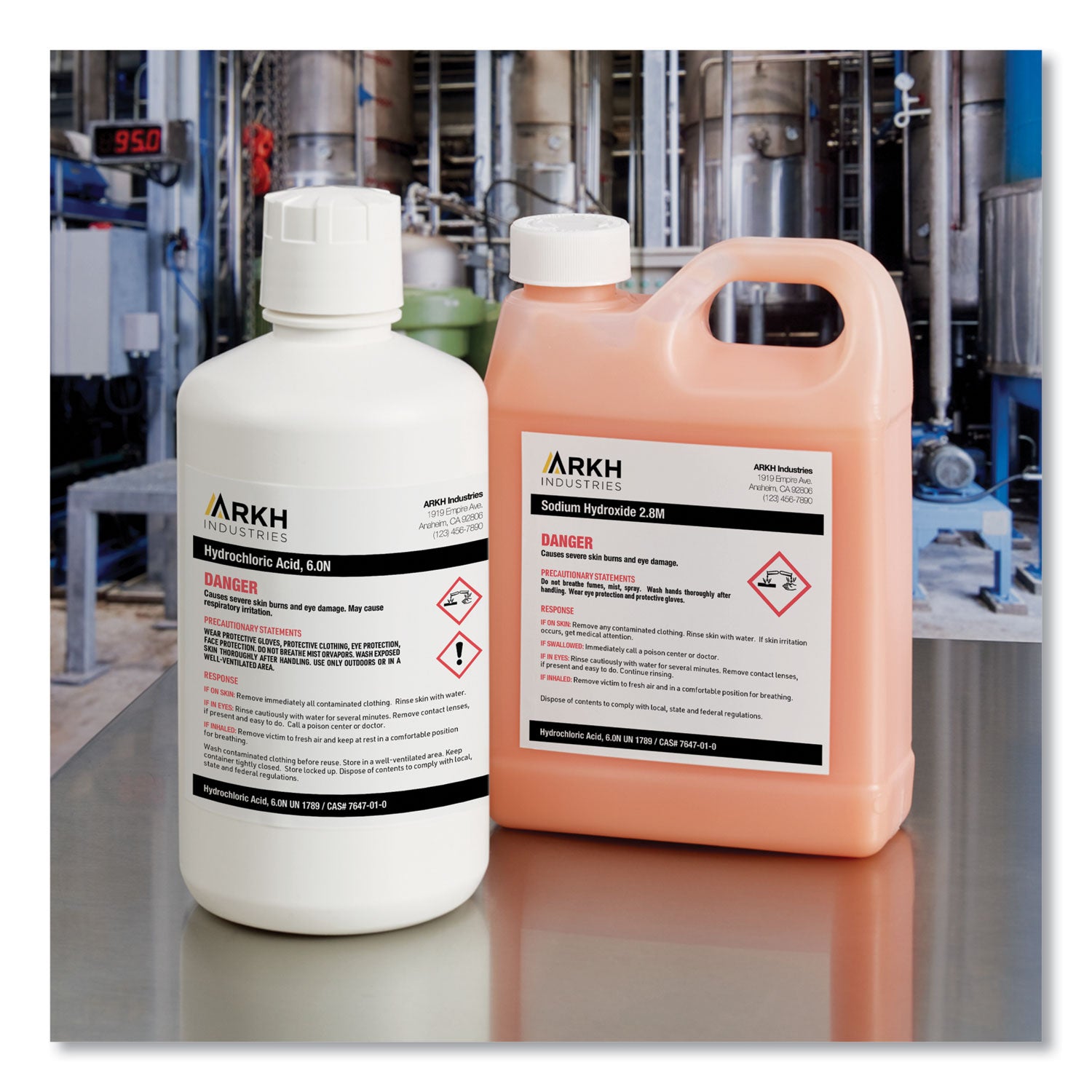 Avery® Ultraduty Ghs Chemical Waterproof And Uv Resistant Labels, 4 X 4, White, 4/sheet, 50 Sheets/box